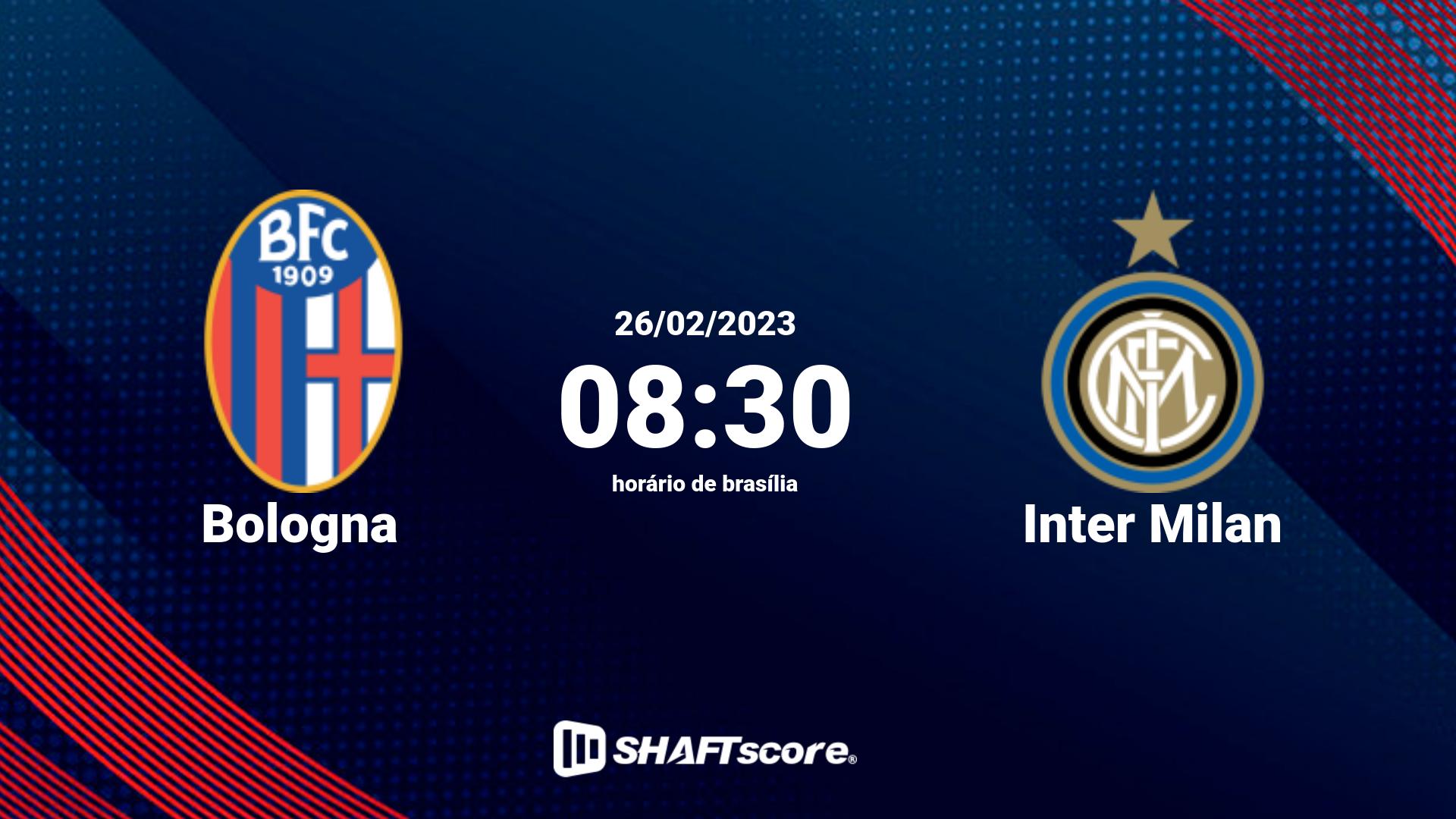 Estatísticas do jogo Bologna vs Inter Milan 26.02 08:30