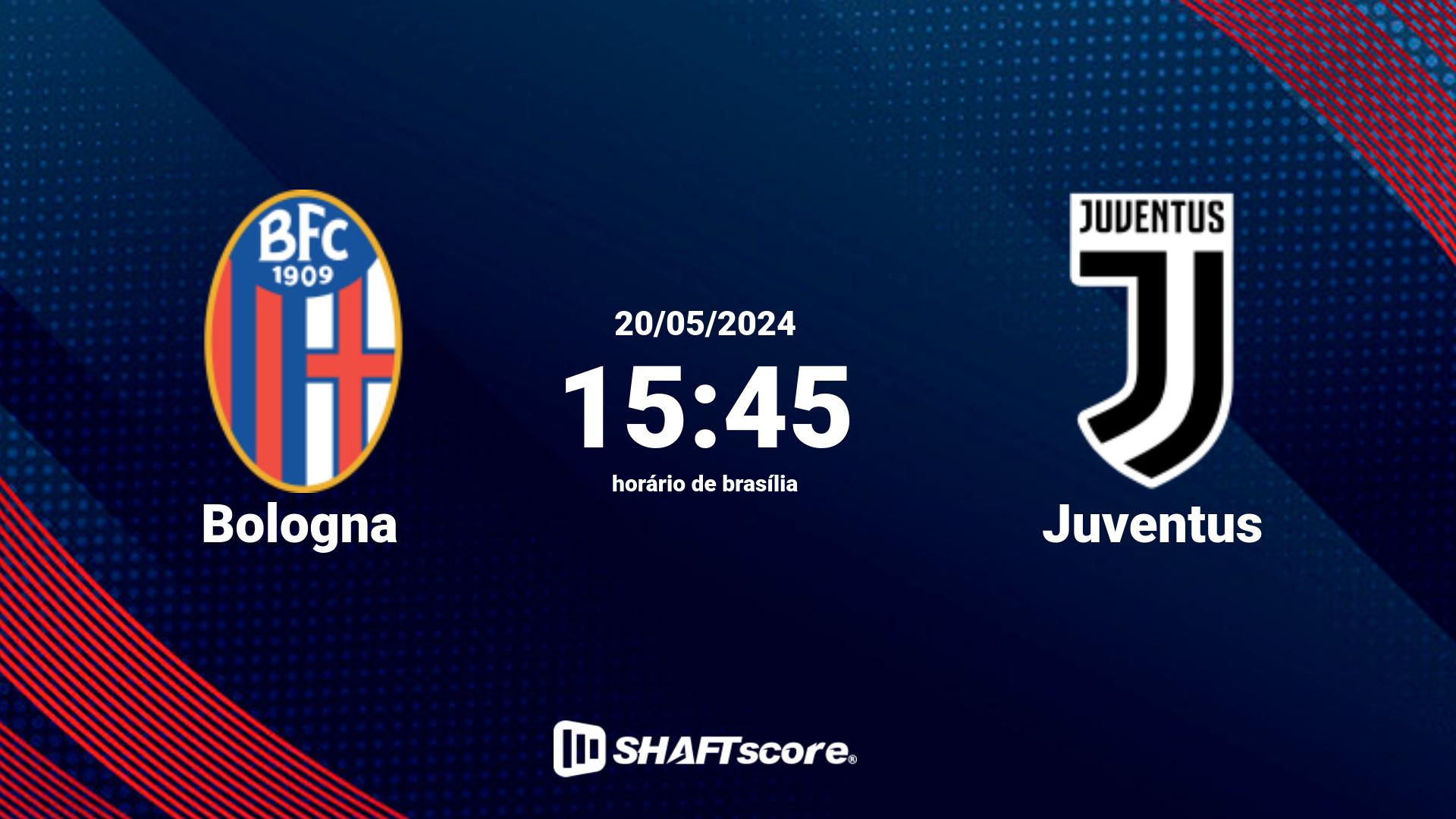 Estatísticas do jogo Bologna vs Juventus 20.05 15:45