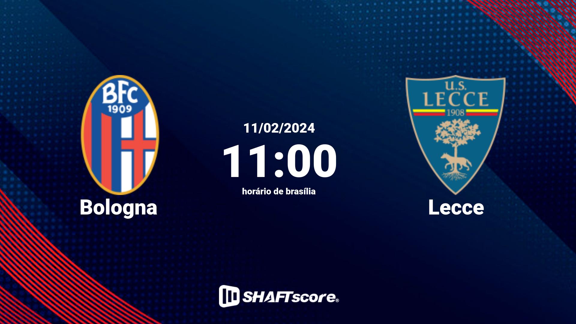 Estatísticas do jogo Bologna vs Lecce 11.02 11:00