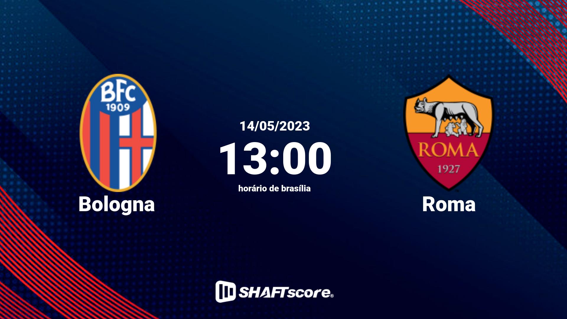 Estatísticas do jogo Bologna vs Roma 14.05 13:00