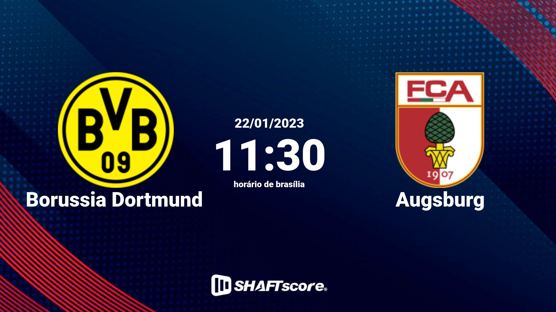 Estatísticas do jogo Borussia Dortmund vs Augsburg 22.01 11:30