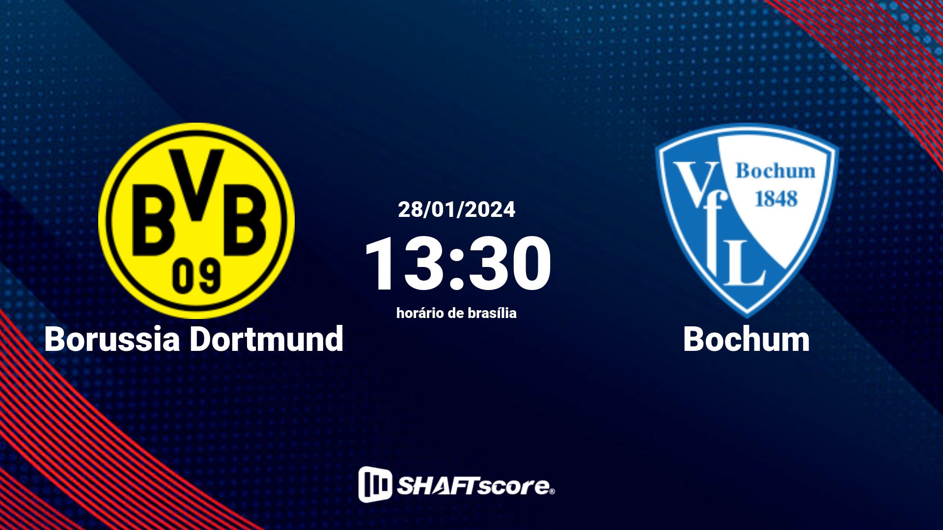 Estatísticas do jogo Borussia Dortmund vs Bochum 28.01 13:30