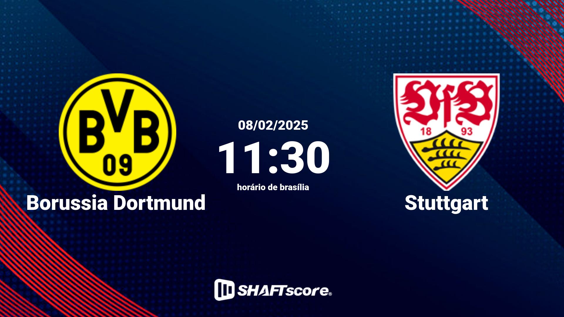 Estatísticas do jogo Borussia Dortmund vs Stuttgart 08.02 11:30