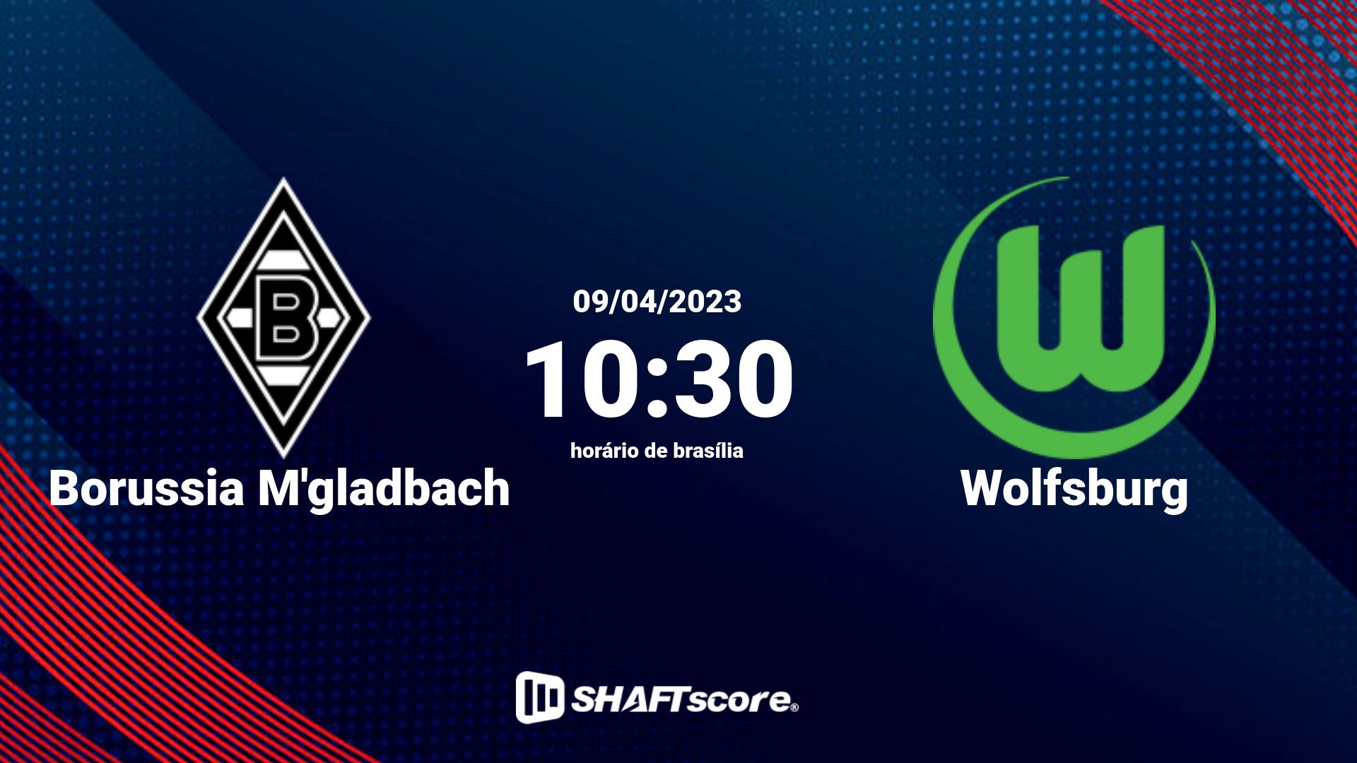 Estatísticas do jogo Borussia M'gladbach vs Wolfsburg 09.04 10:30