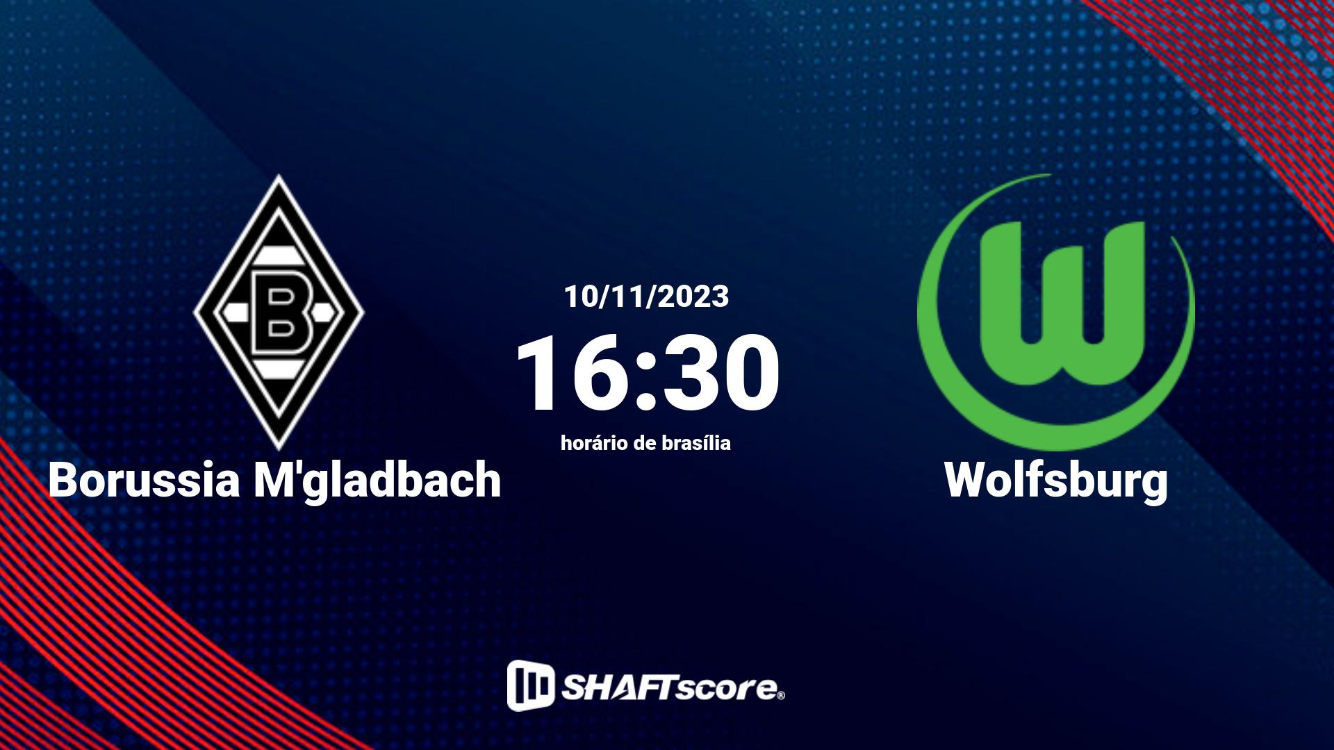 Estatísticas do jogo Borussia M'gladbach vs Wolfsburg 10.11 16:30