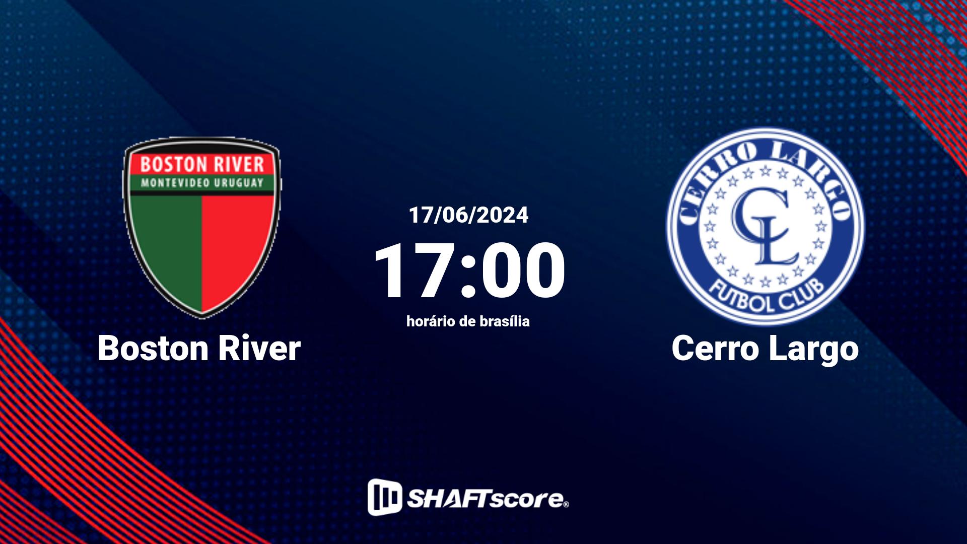 Estatísticas do jogo Boston River vs Cerro Largo 17.06 17:00