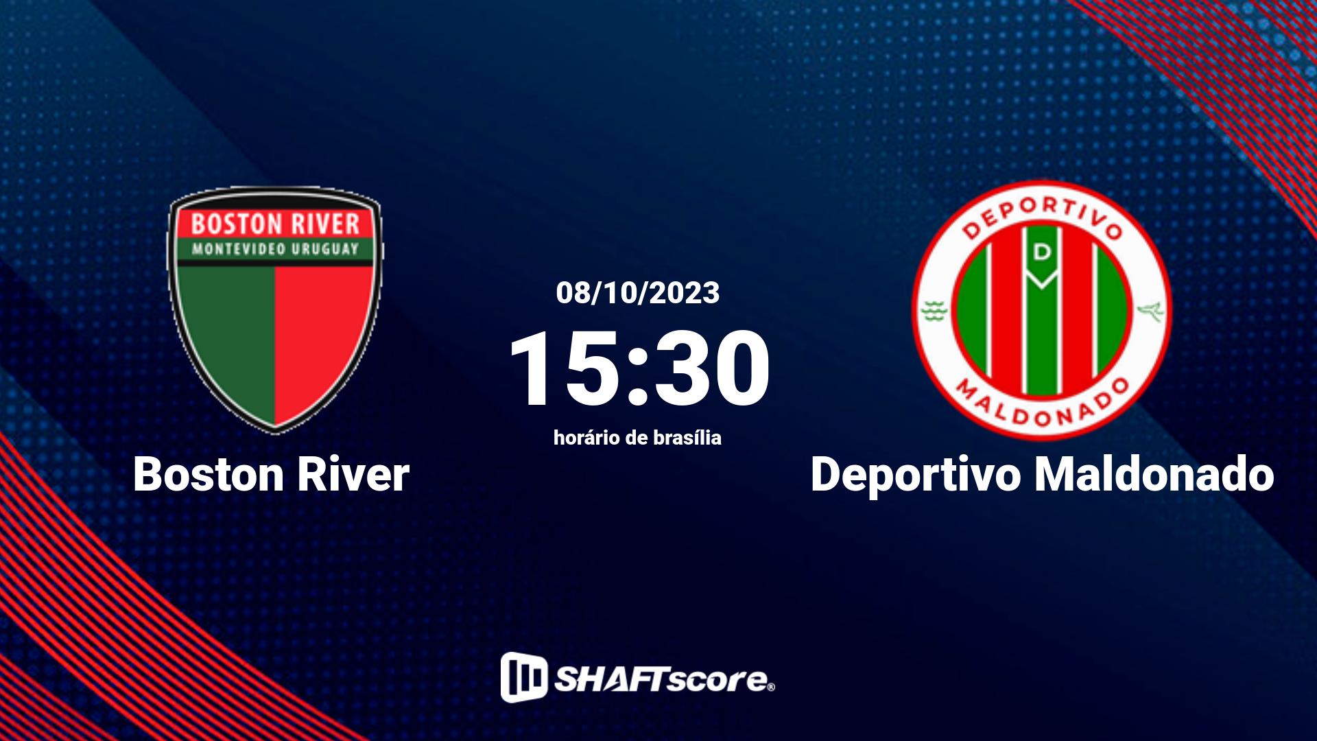 Estatísticas do jogo Boston River vs Deportivo Maldonado 08.10 15:30