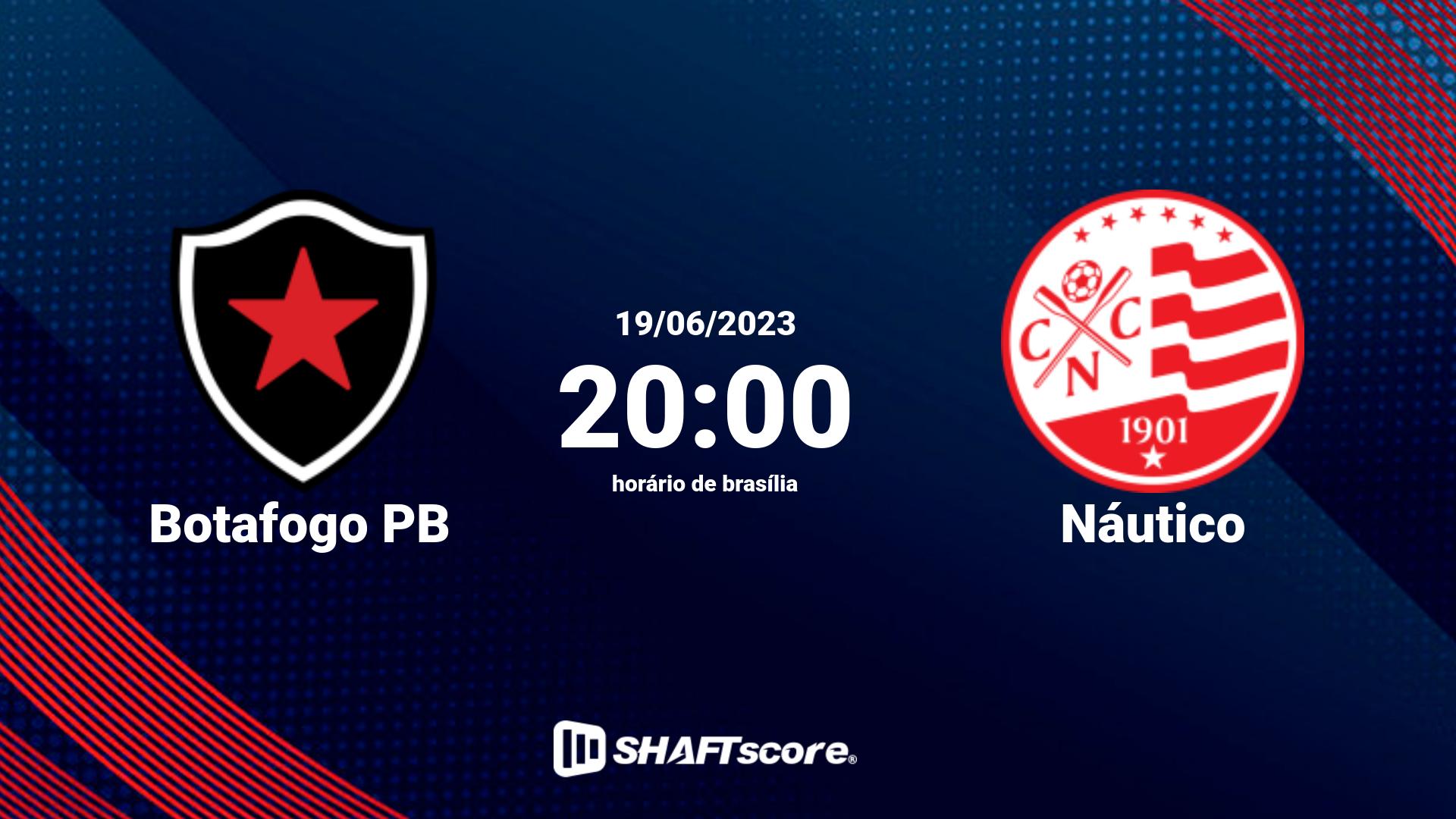 Estatísticas do jogo Botafogo PB vs Náutico 19.06 20:00