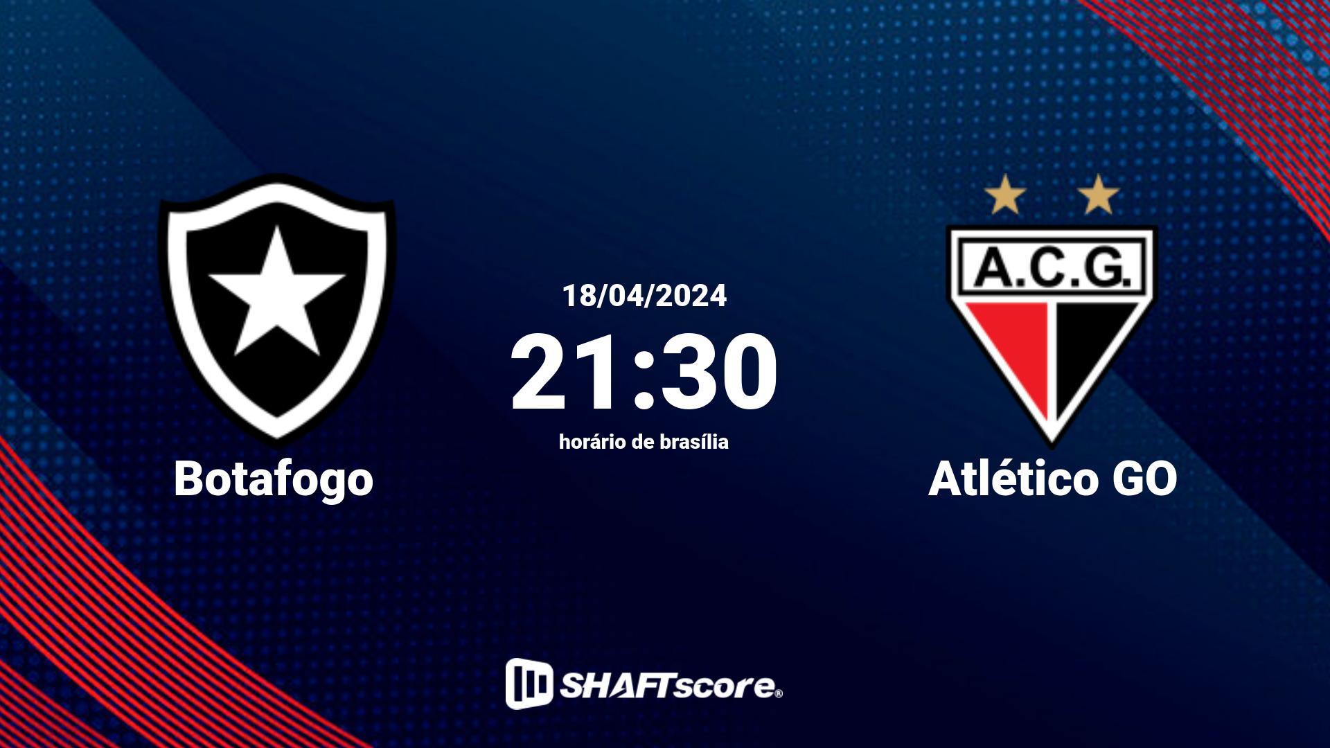 Estatísticas do jogo Botafogo vs Atlético GO 18.04 21:30