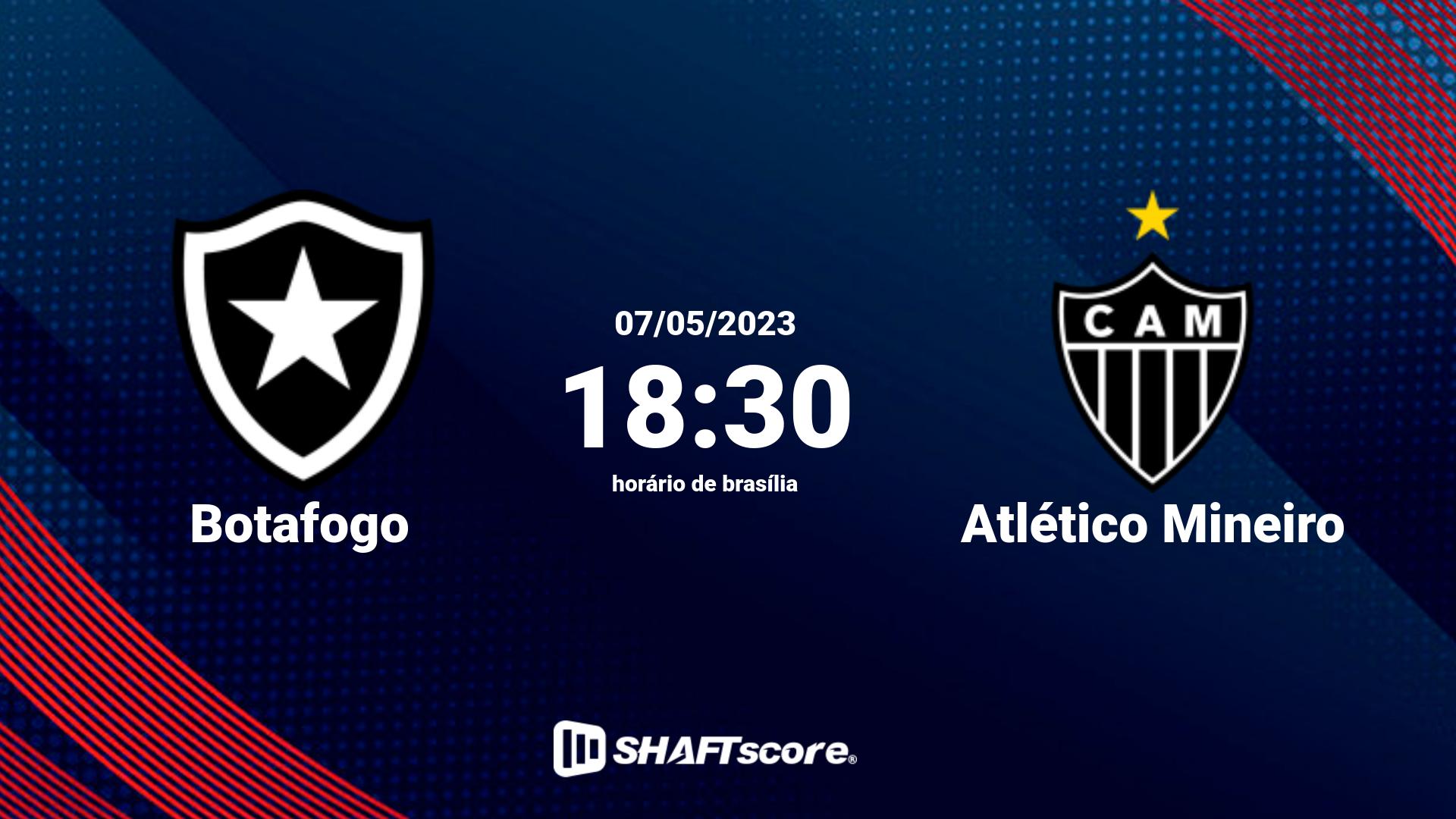 Estatísticas do jogo Botafogo vs Atlético Mineiro 07.05 18:30