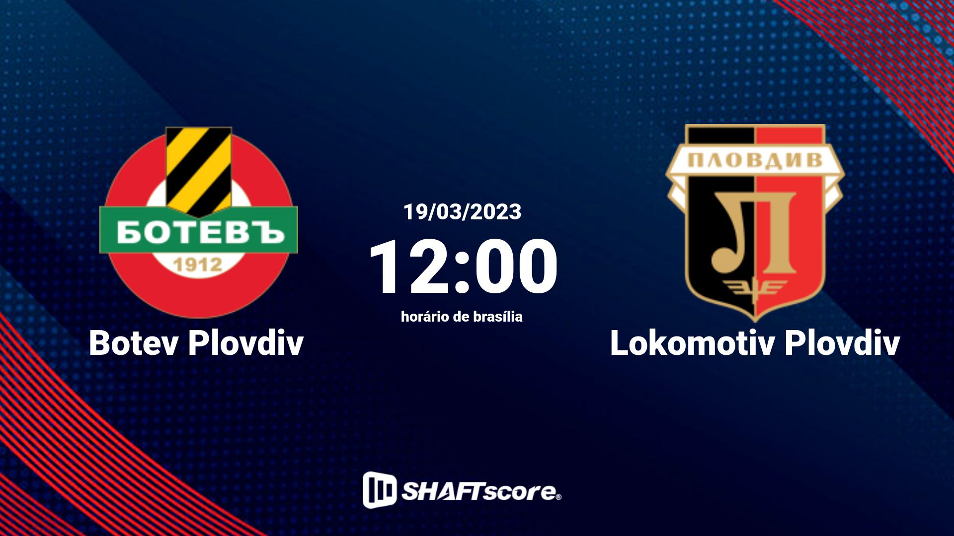 Estatísticas do jogo Botev Plovdiv vs Lokomotiv Plovdiv 19.03 12:00