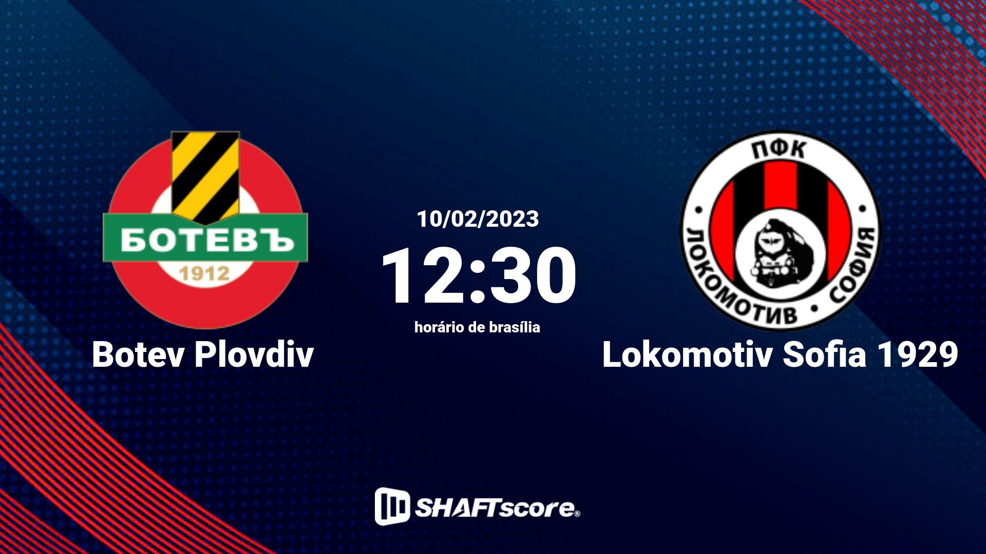 Estatísticas do jogo Botev Plovdiv vs Lokomotiv Sofia 1929 10.02 12:30