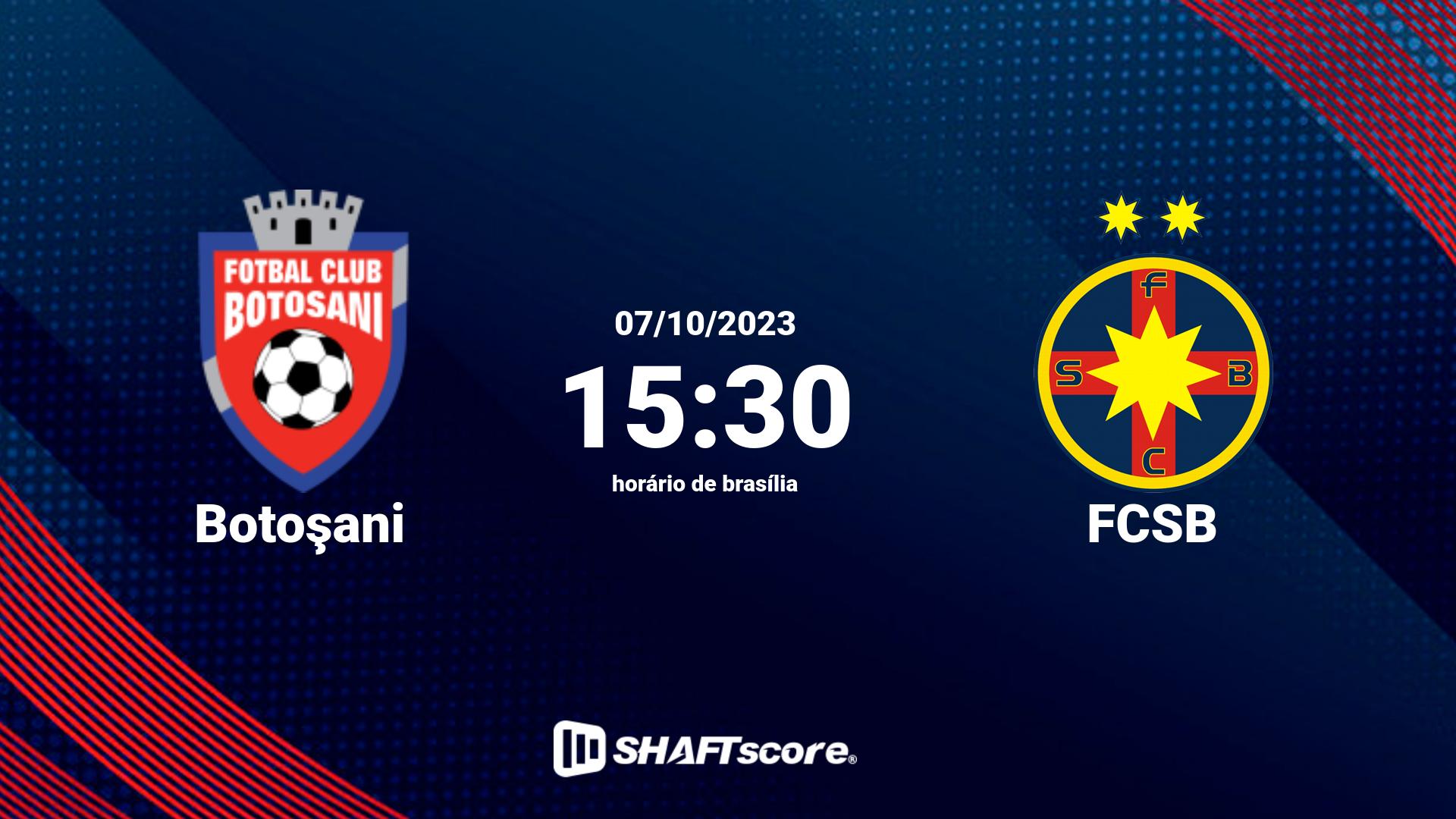 Estatísticas do jogo Botoşani vs FCSB 07.10 15:30