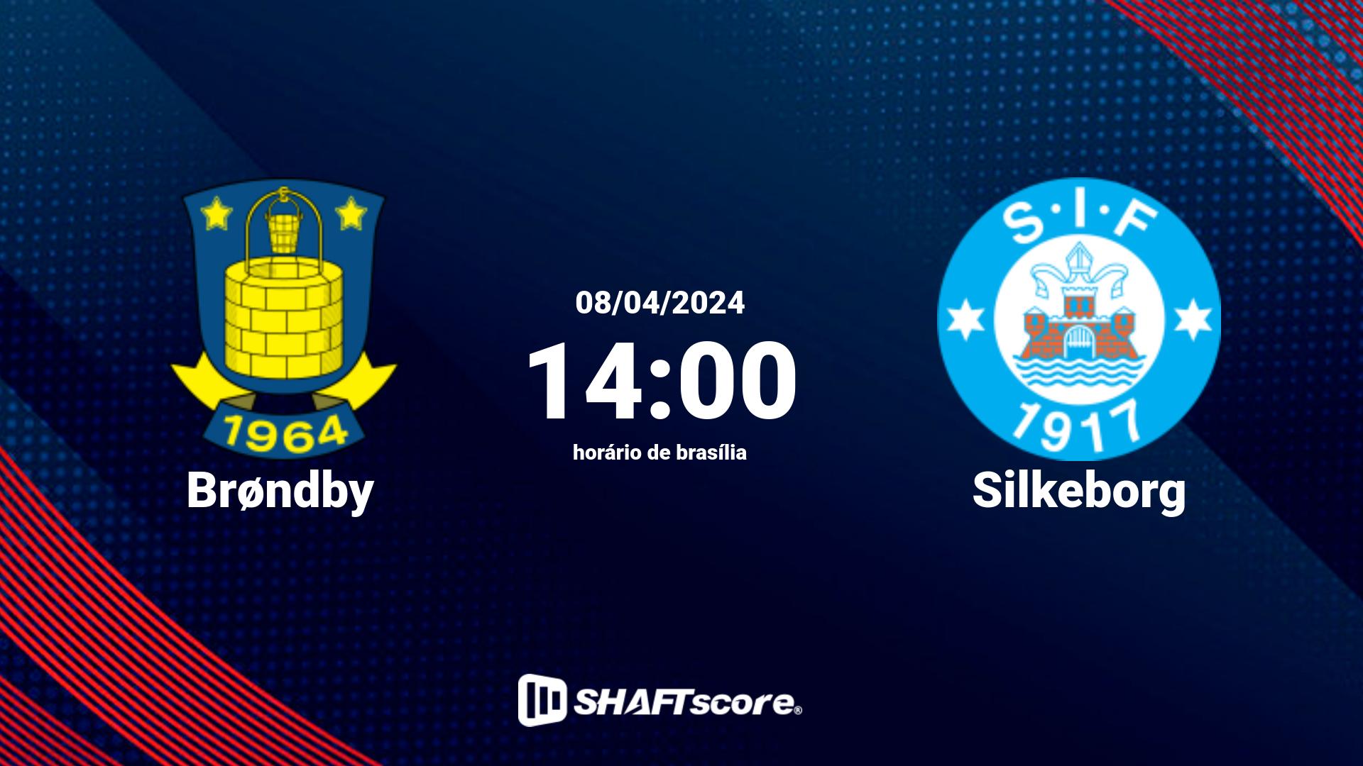 Estatísticas do jogo Brøndby vs Silkeborg 08.04 14:00