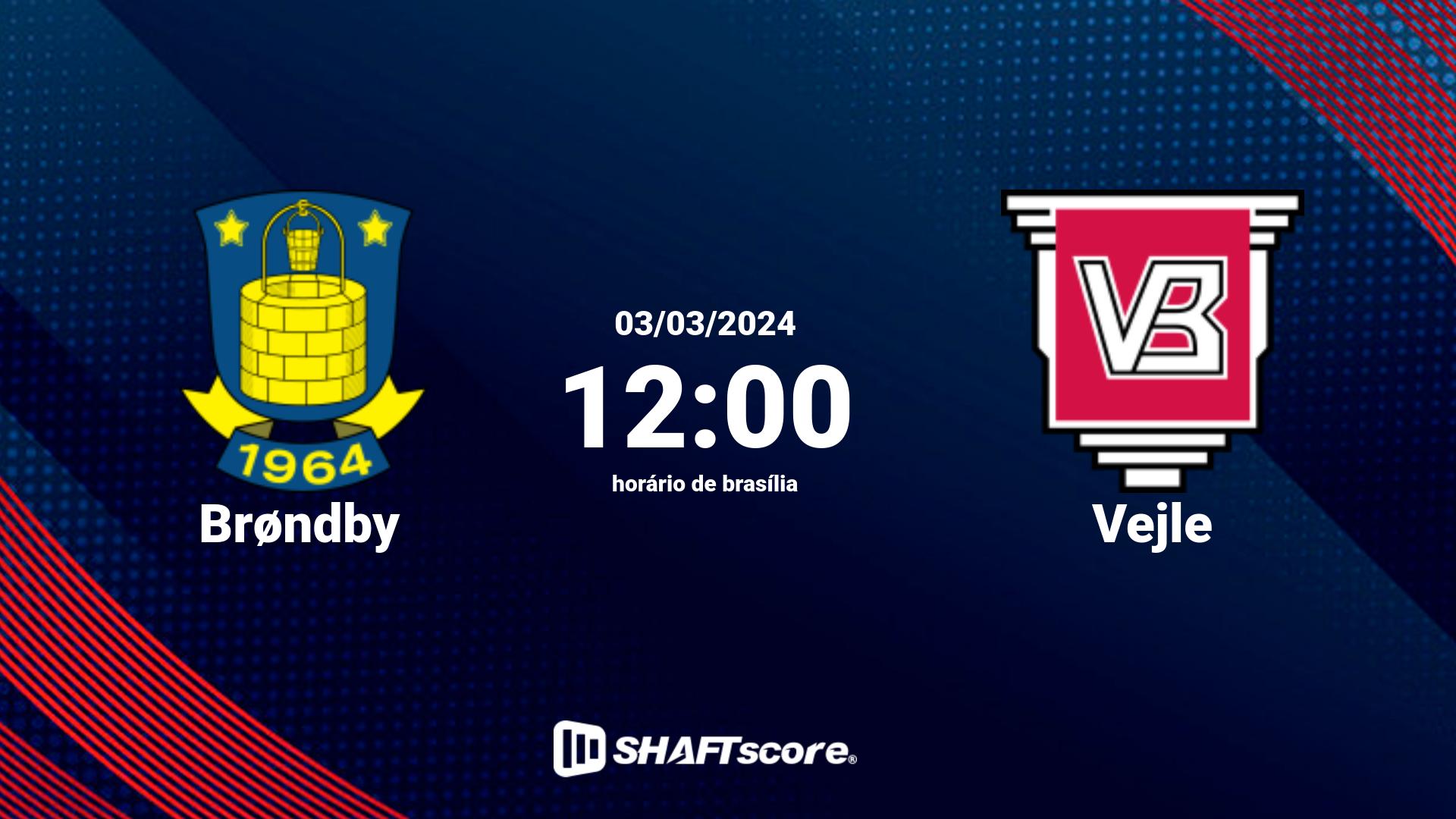 Estatísticas do jogo Brøndby vs Vejle 03.03 12:00