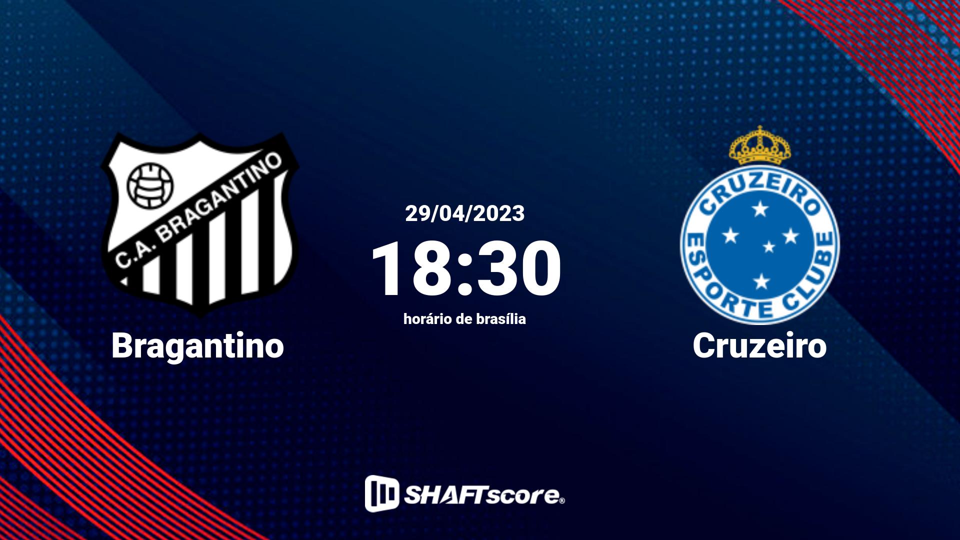 Estatísticas do jogo Bragantino vs Cruzeiro 29.04 18:30