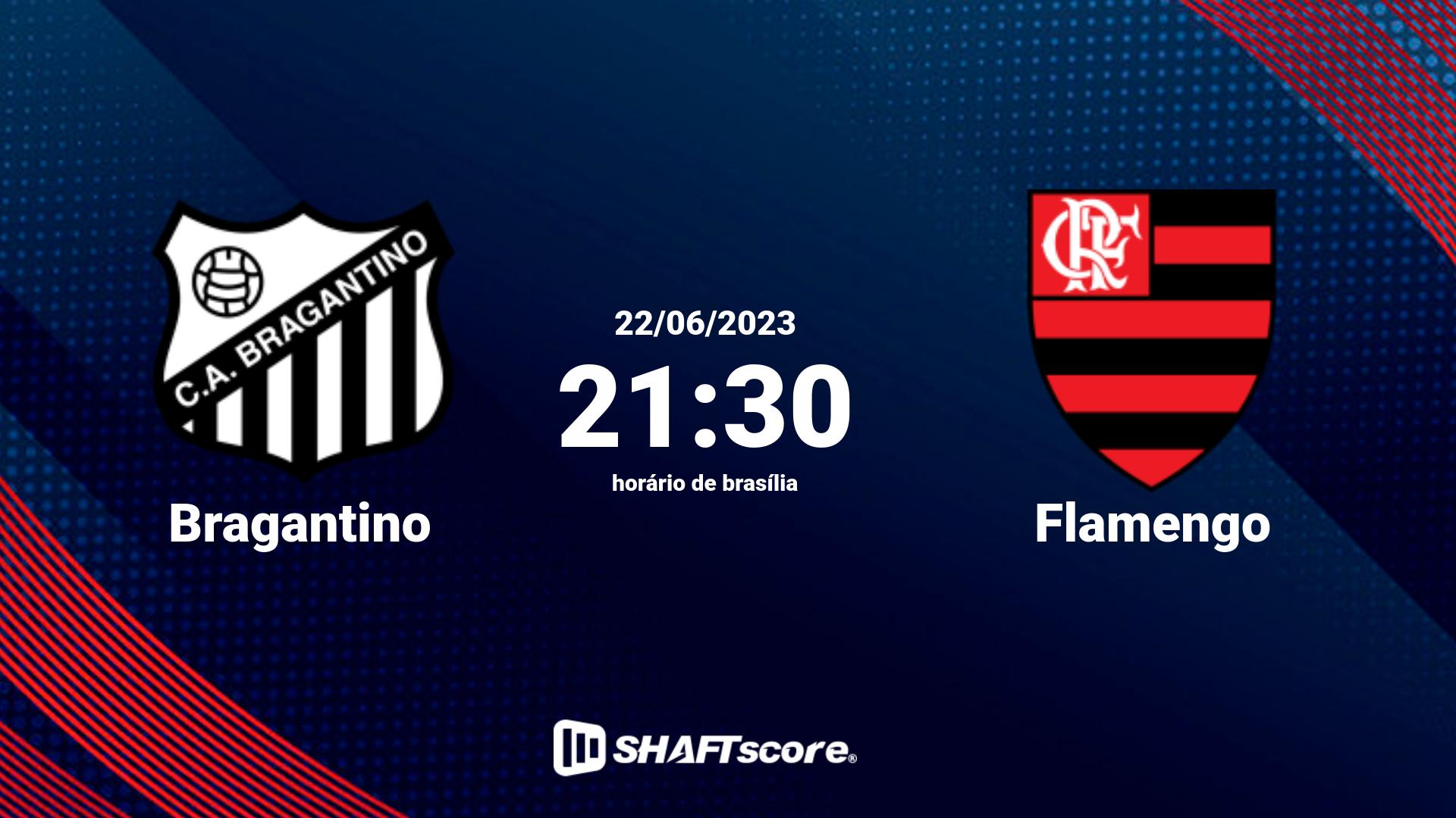 Estatísticas do jogo Bragantino vs Flamengo 22.06 21:30