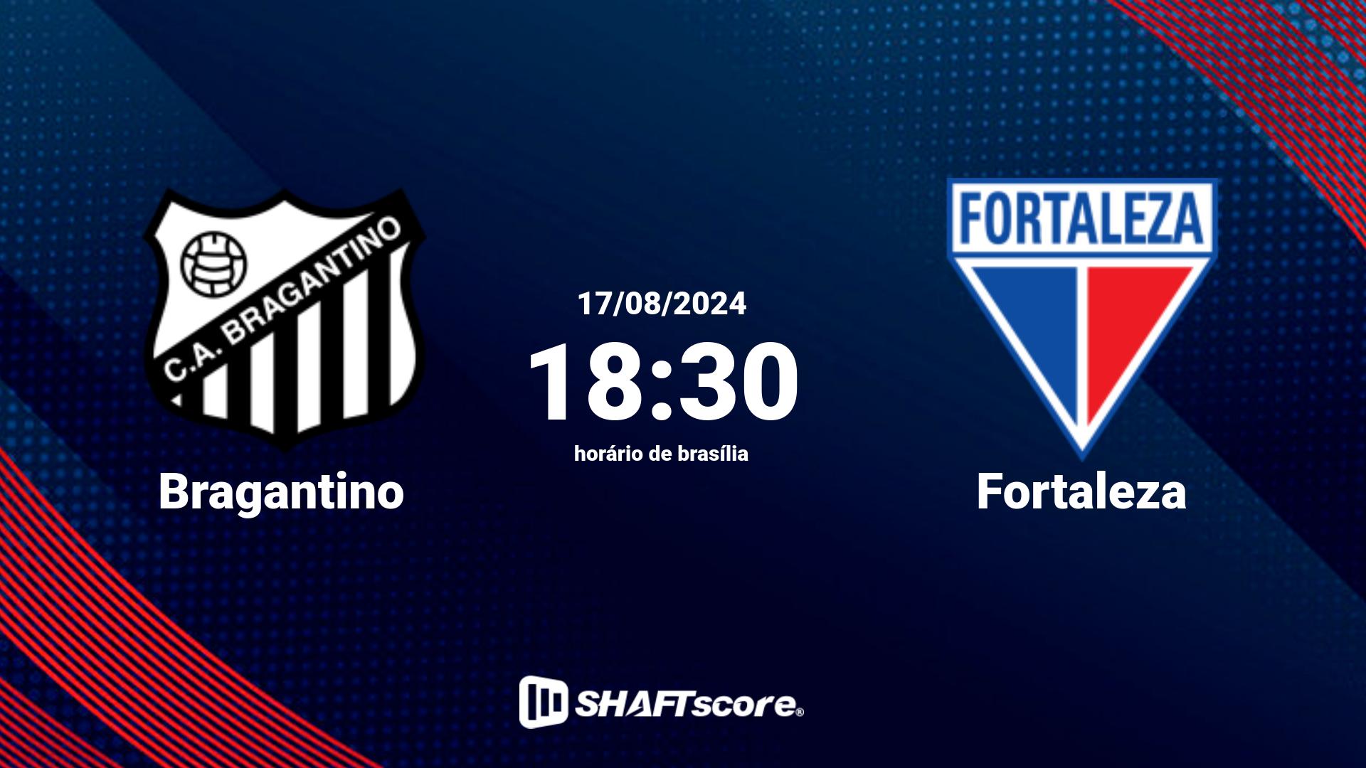 Estatísticas do jogo Bragantino vs Fortaleza 17.08 18:30