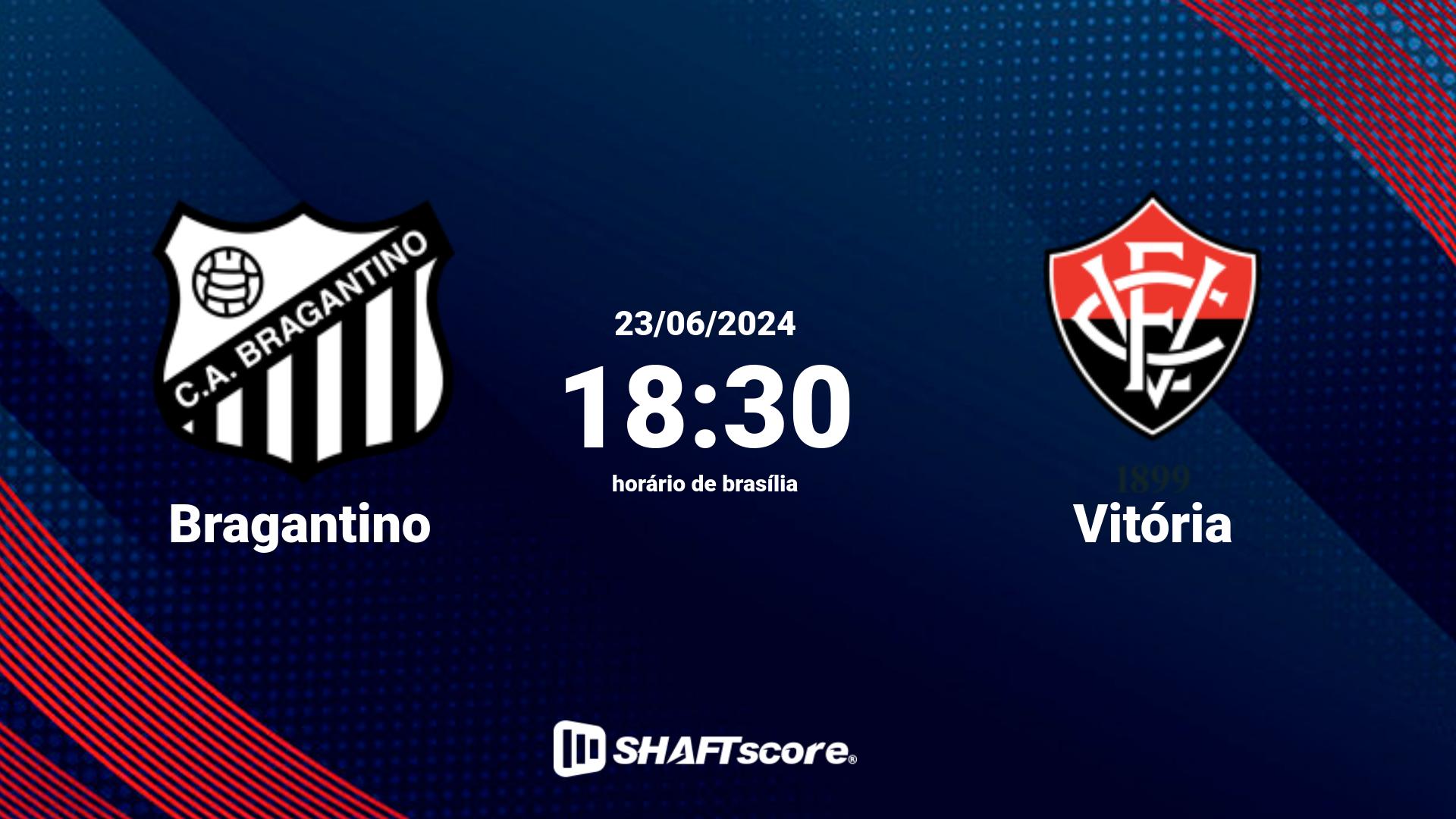 Estatísticas do jogo Bragantino vs Vitória 23.06 18:30