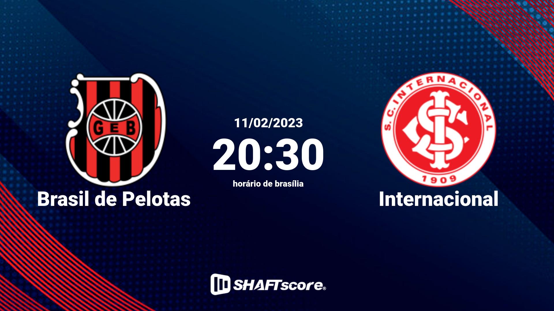 Estatísticas do jogo Brasil de Pelotas vs Internacional 11.02 20:30