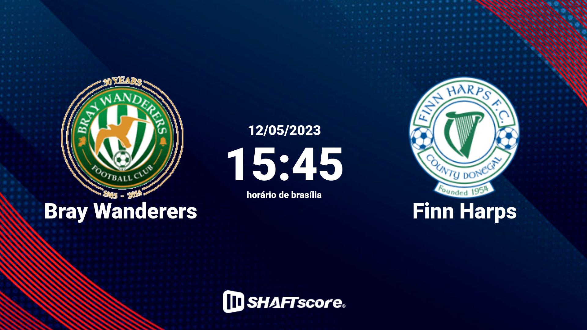 Estatísticas do jogo Bray Wanderers vs Finn Harps 12.05 15:45