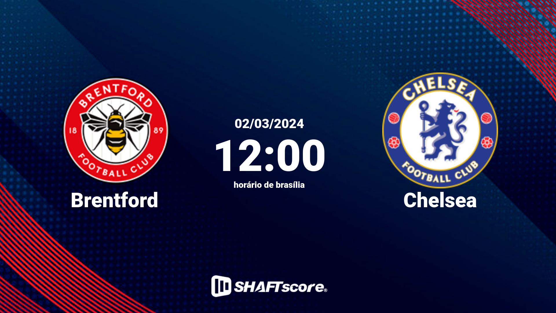 Estatísticas do jogo Brentford vs Chelsea 02.03 12:00