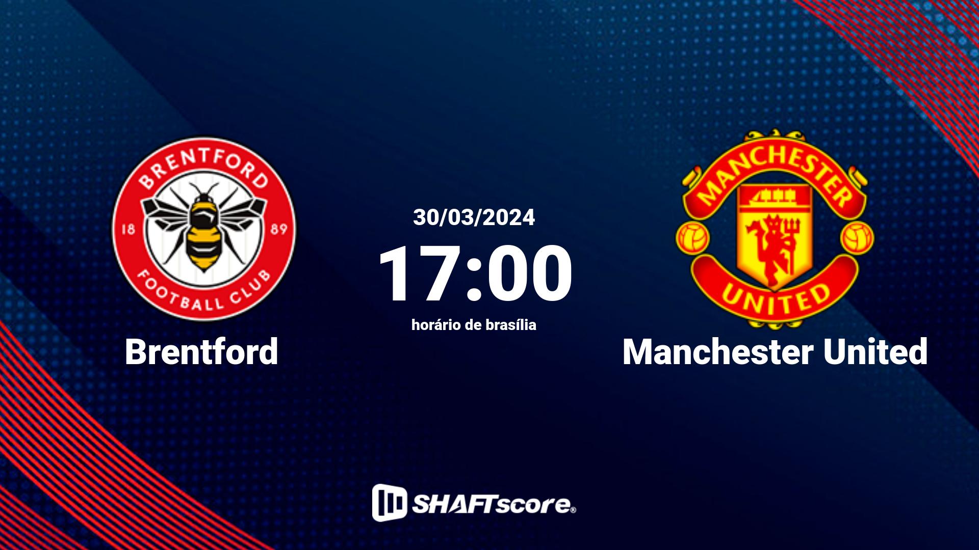 Estatísticas do jogo Brentford vs Manchester United 30.03 17:00