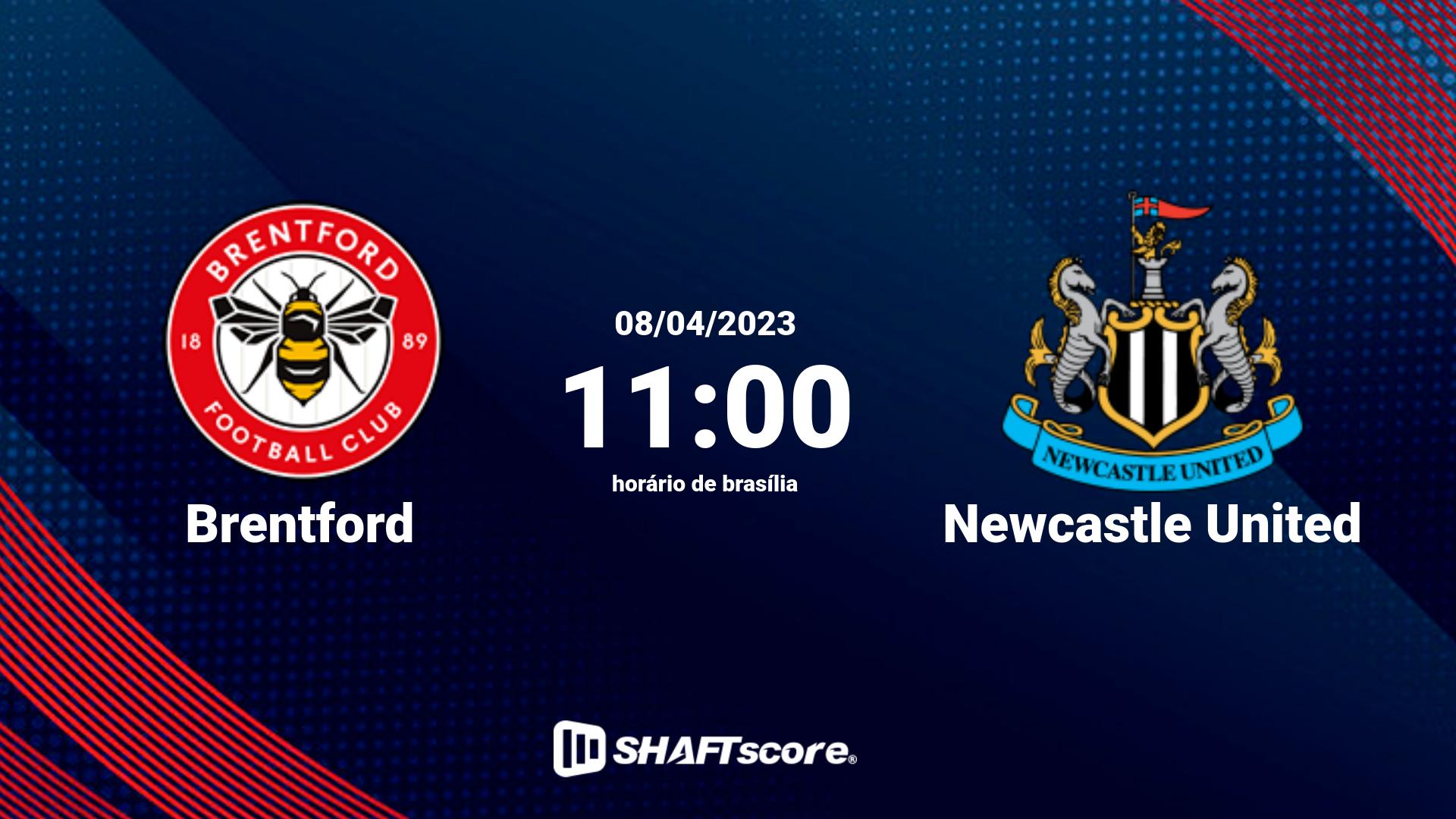 Estatísticas do jogo Brentford vs Newcastle United 08.04 11:00