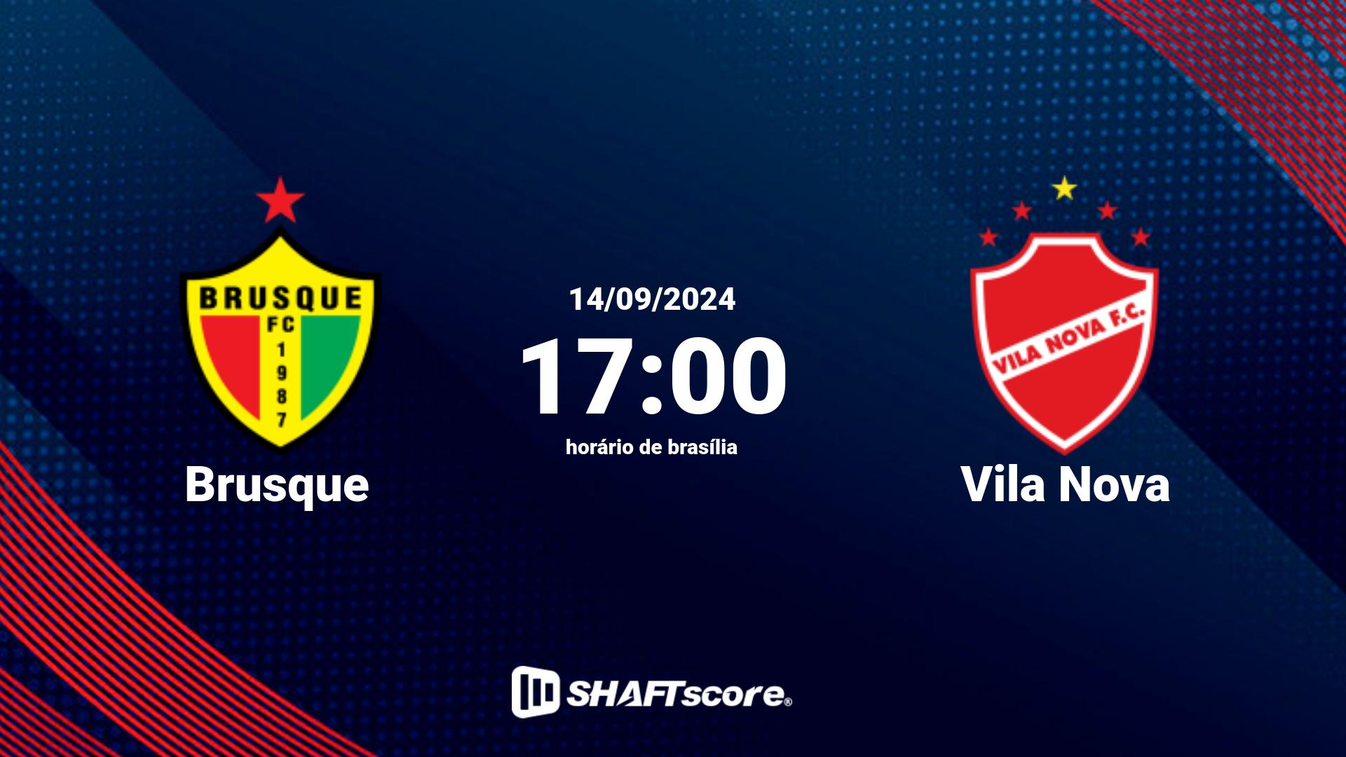 Estatísticas do jogo Brusque vs Vila Nova 14.09 17:00