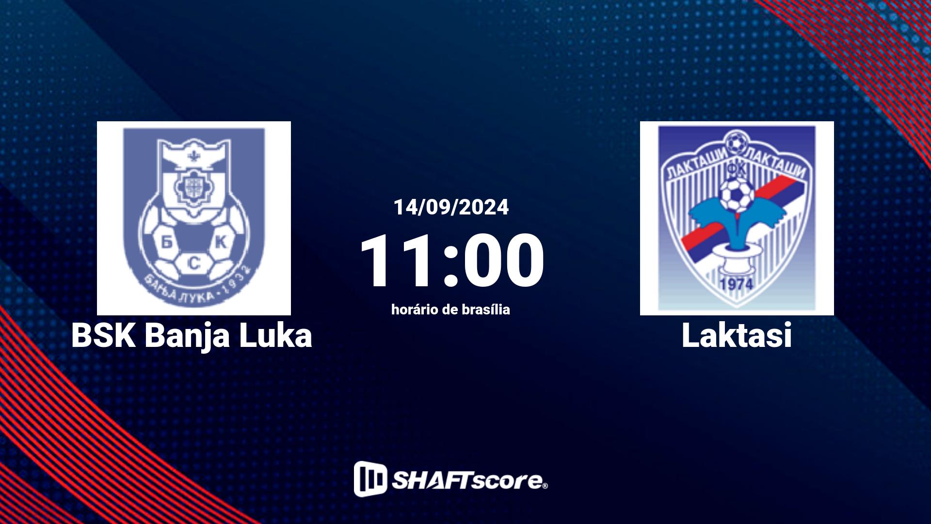 Estatísticas do jogo BSK Banja Luka vs Laktasi 14.09 11:00