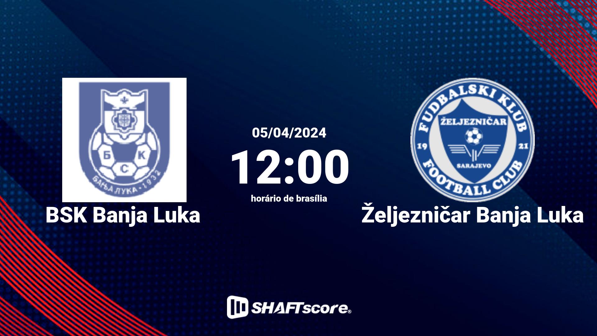 Estatísticas do jogo BSK Banja Luka vs Željezničar Banja Luka 05.04 12:00