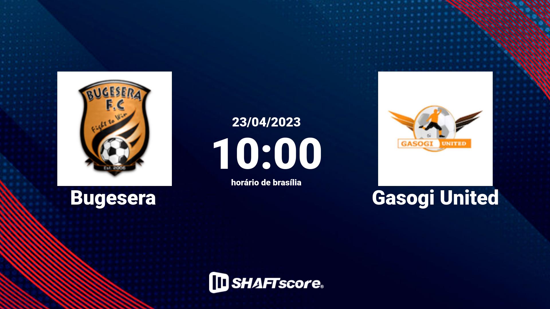 Estatísticas do jogo Bugesera vs Gasogi United 23.04 10:00