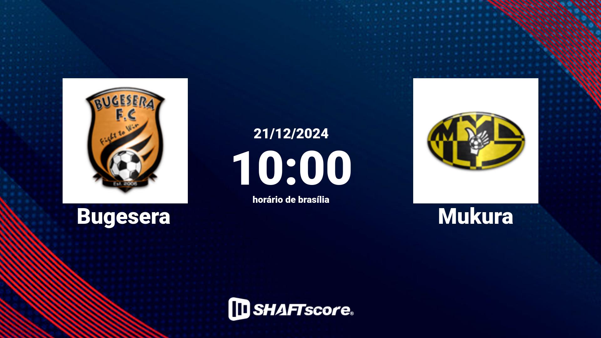 Estatísticas do jogo Bugesera vs Mukura 21.12 10:00