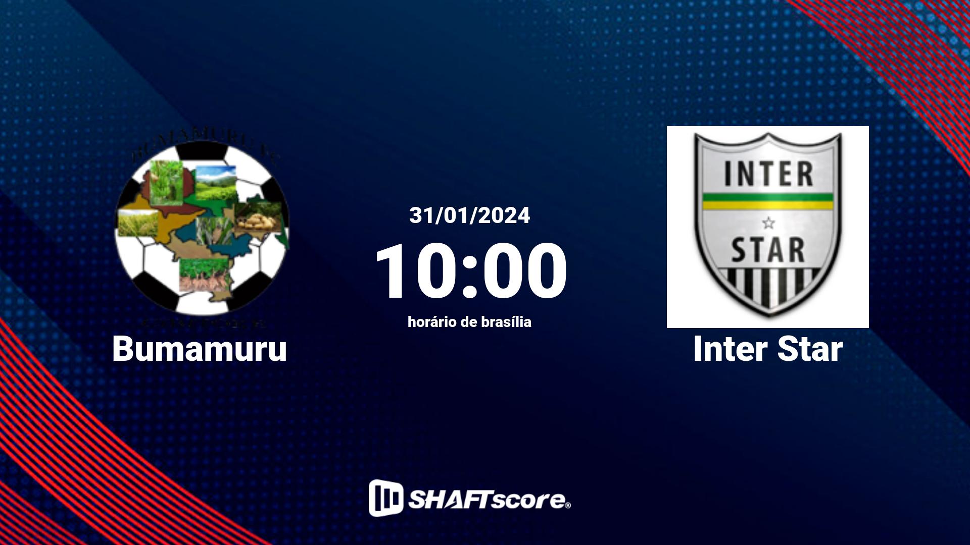 Estatísticas do jogo Bumamuru vs Inter Star 31.01 10:00