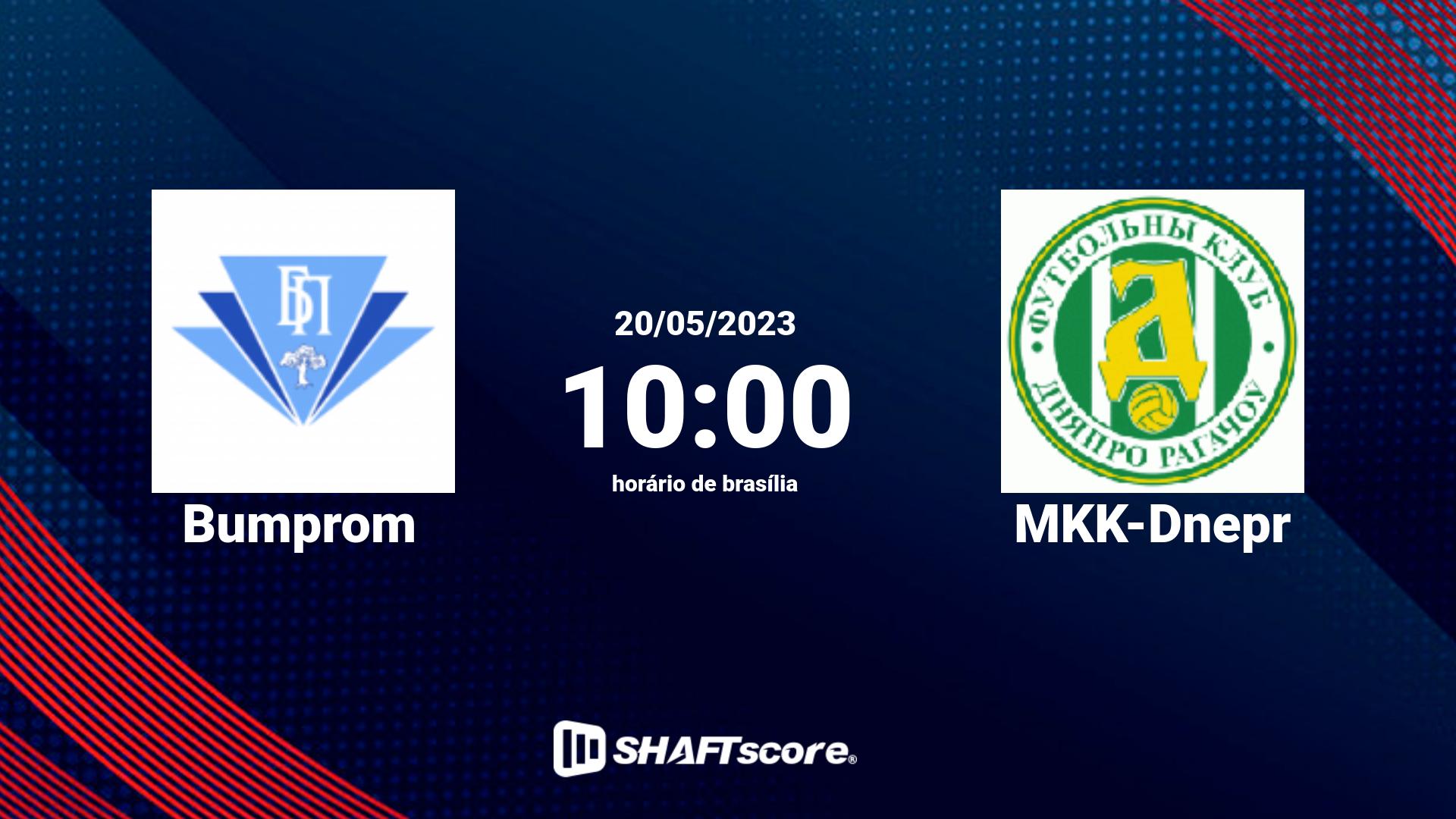 Estatísticas do jogo Bumprom vs MKK-Dnepr 20.05 10:00