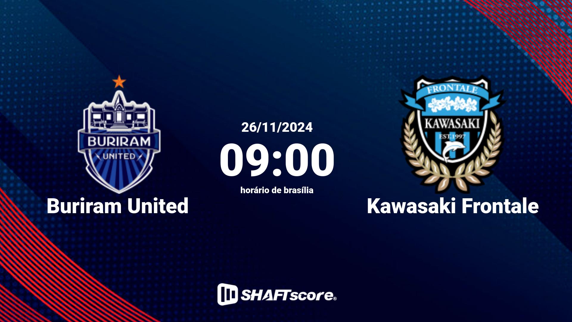 Estatísticas do jogo Buriram United vs Kawasaki Frontale 26.11 09:00