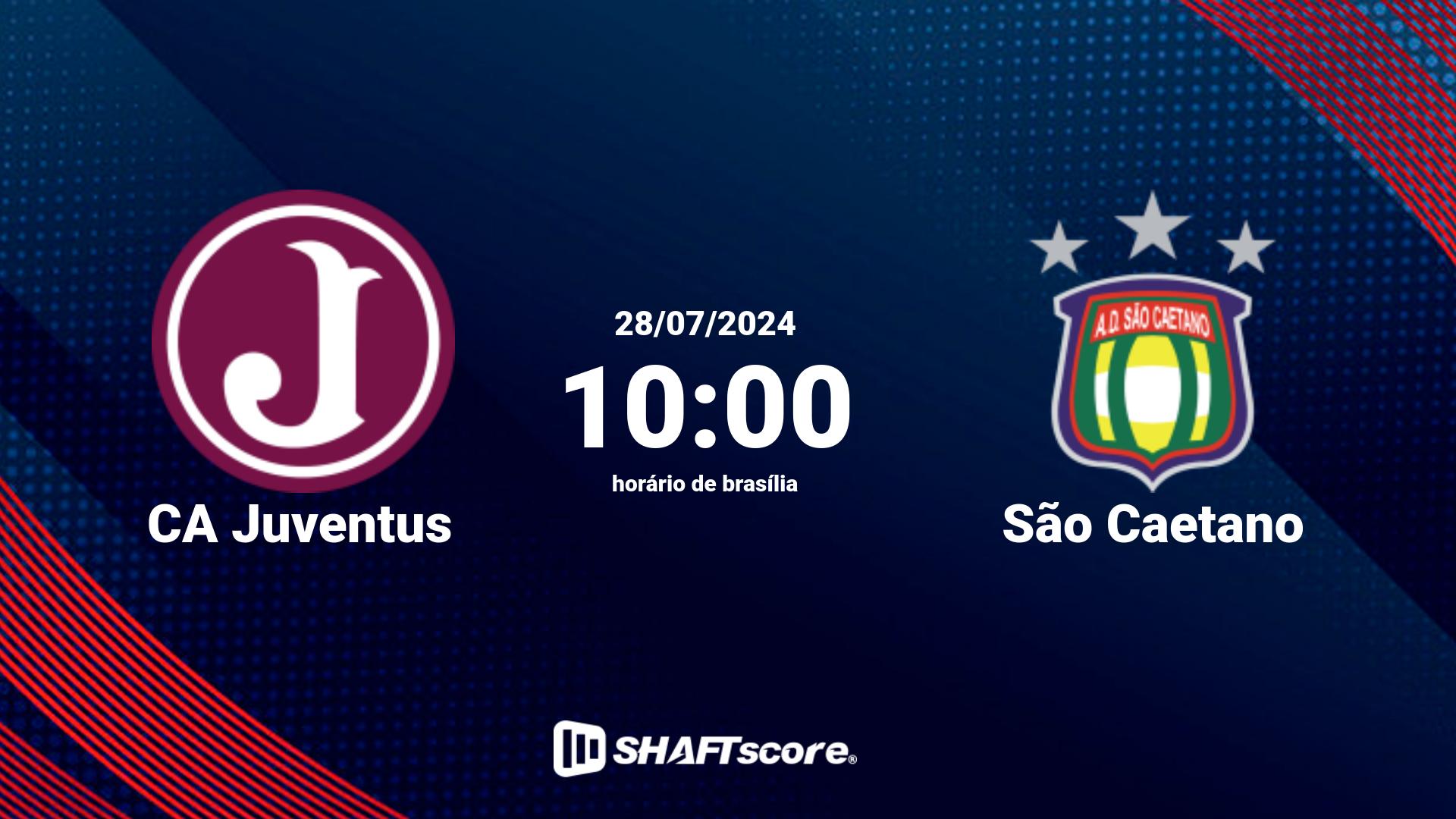 Estatísticas do jogo CA Juventus vs São Caetano 28.07 10:00