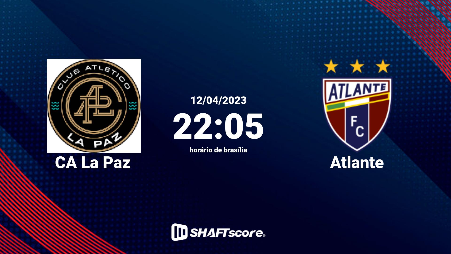 Estatísticas do jogo CA La Paz vs Atlante 12.04 22:05