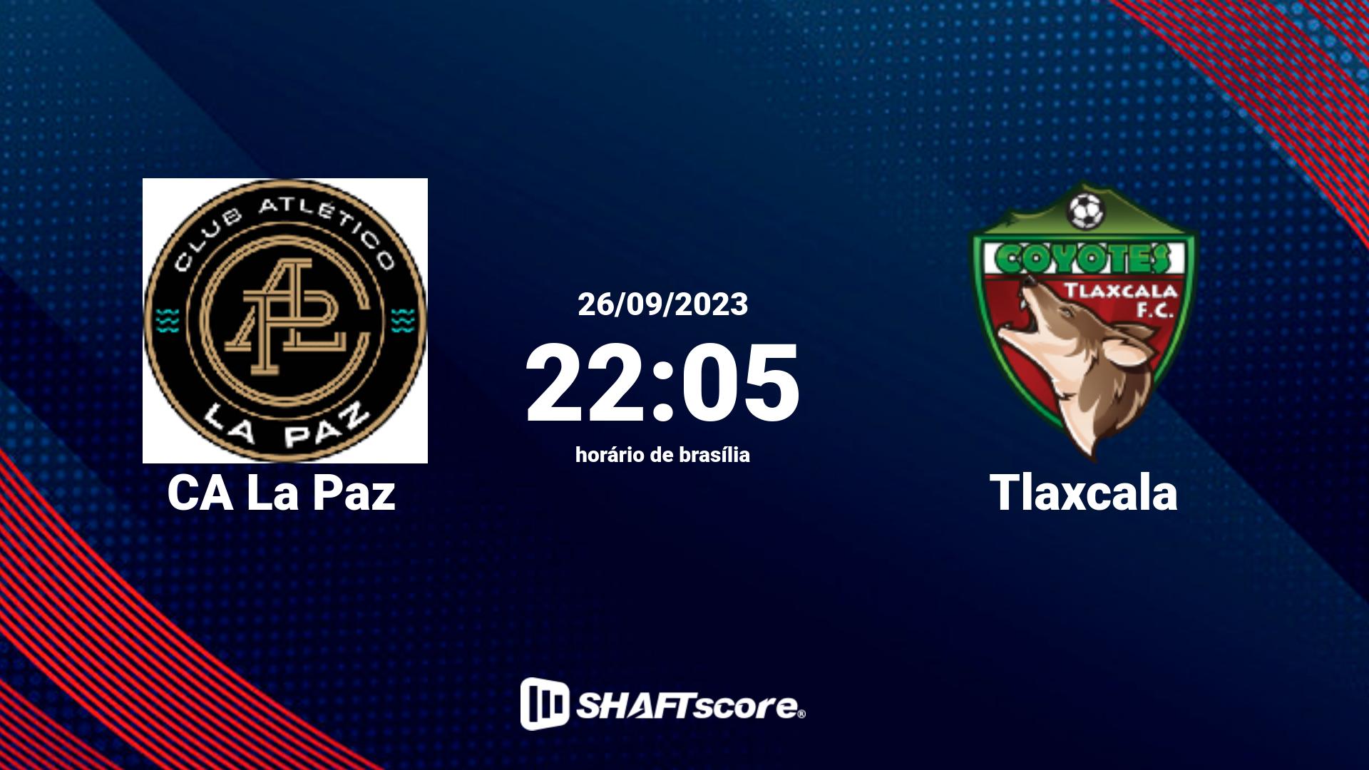 Estatísticas do jogo CA La Paz vs Tlaxcala 26.09 22:05