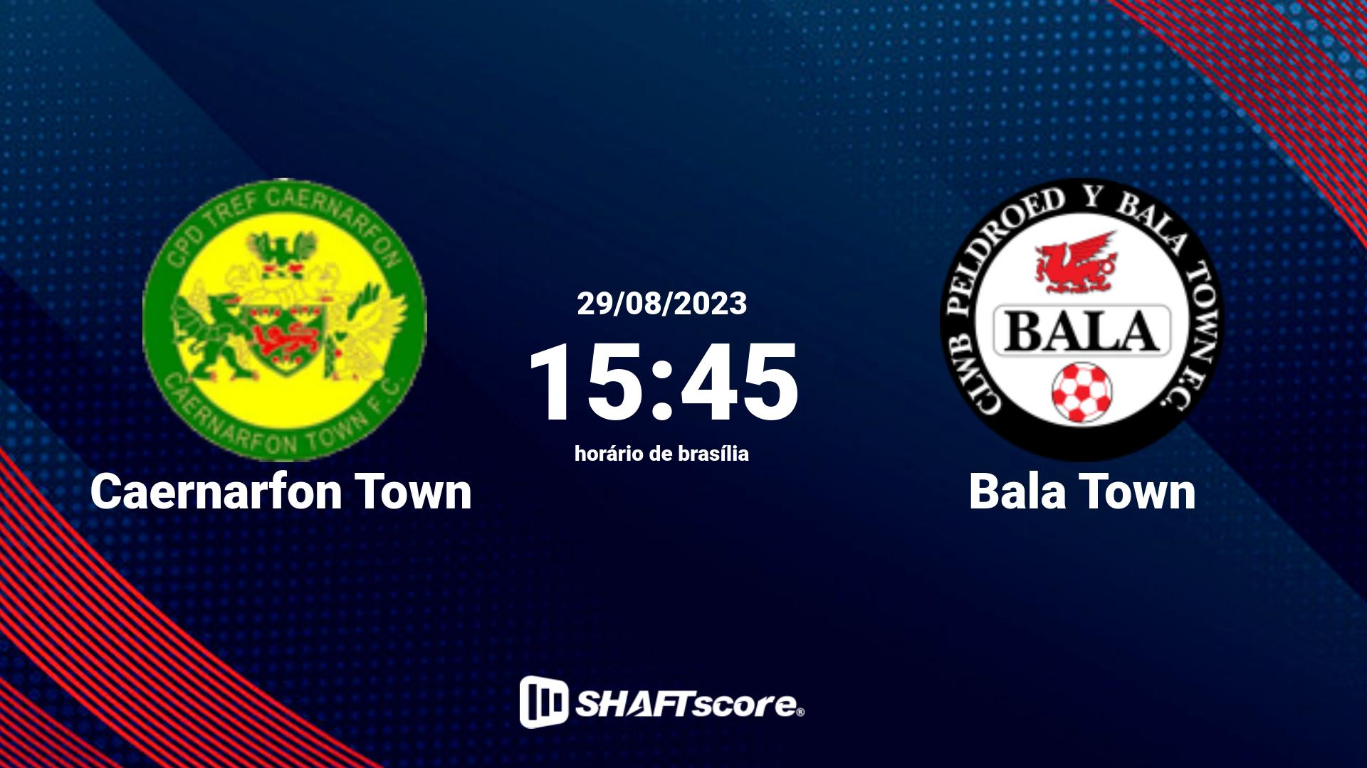 Estatísticas do jogo Caernarfon Town vs Bala Town 29.08 15:45