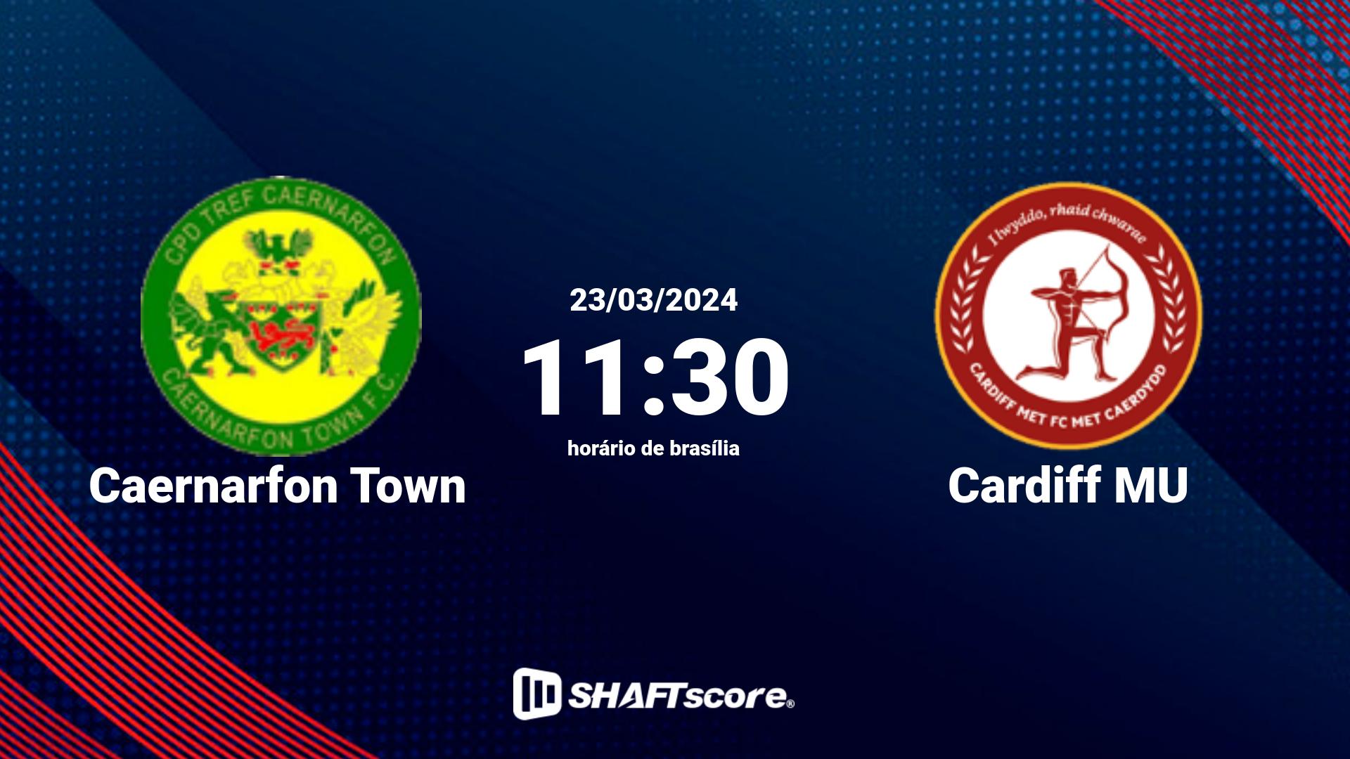 Estatísticas do jogo Caernarfon Town vs Cardiff MU 23.03 11:30