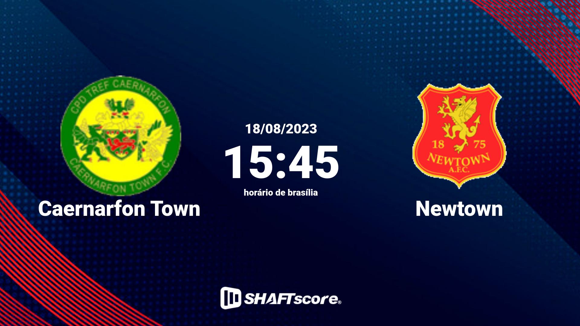 Estatísticas do jogo Caernarfon Town vs Newtown 18.08 15:45