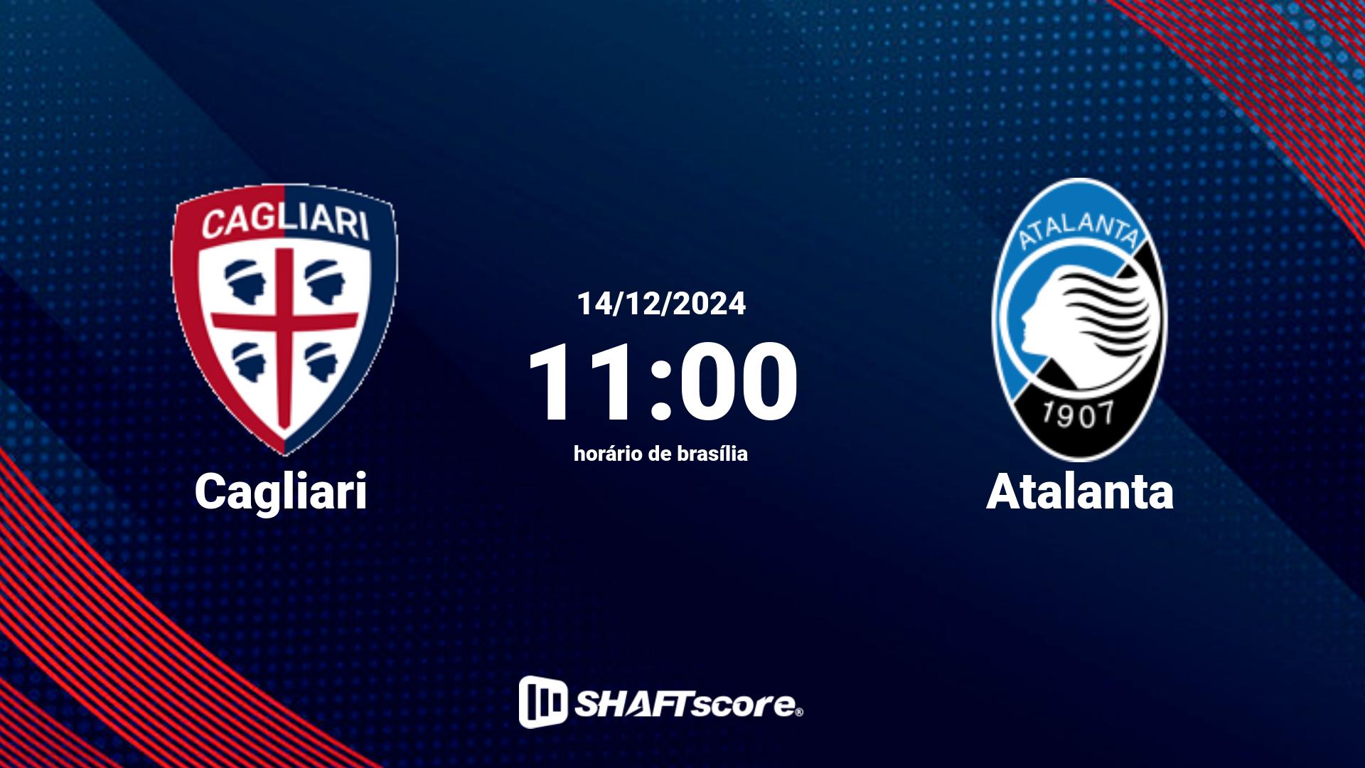 Estatísticas do jogo Cagliari vs Atalanta 14.12 11:00