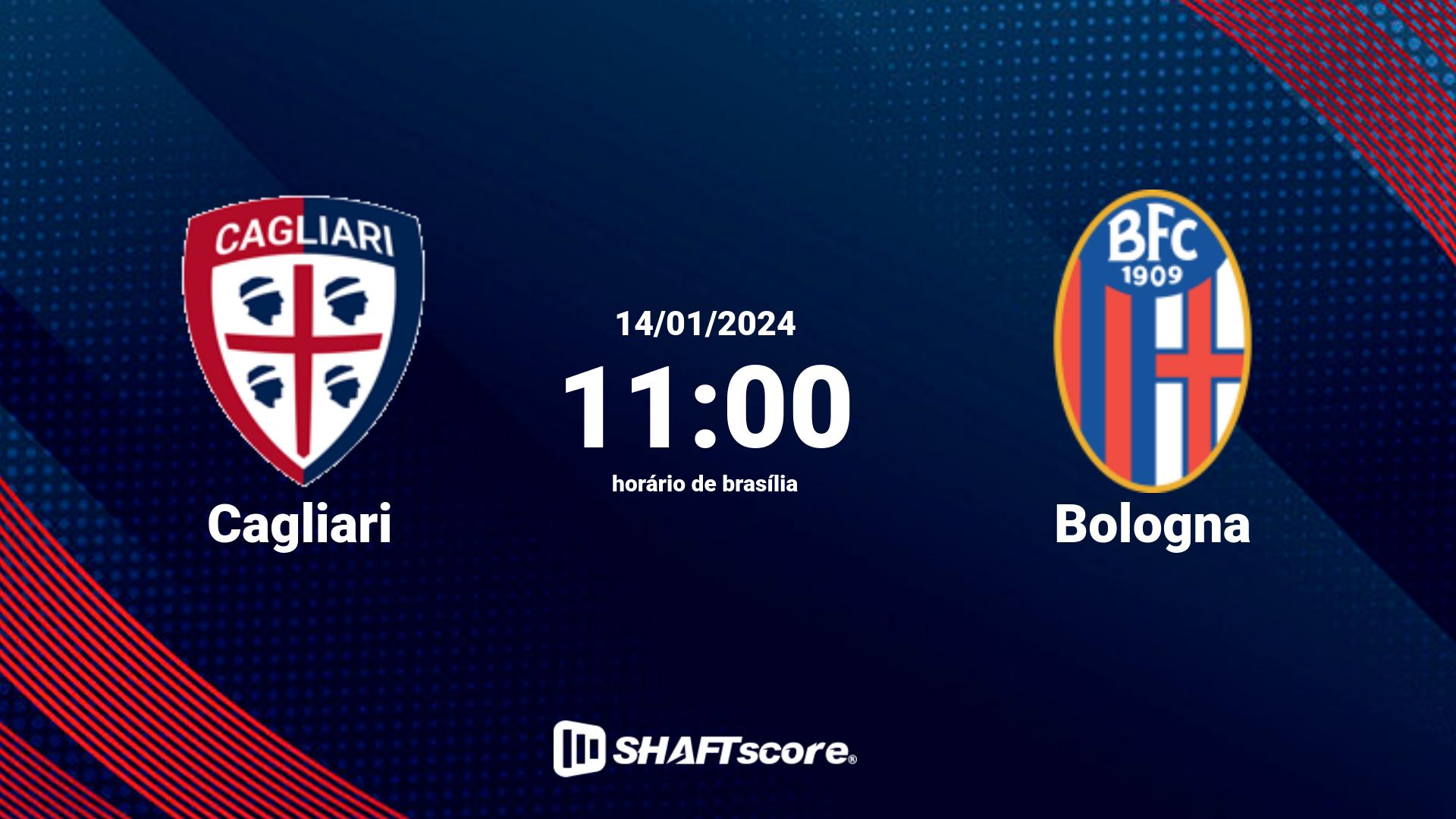 Estatísticas do jogo Cagliari vs Bologna 14.01 11:00