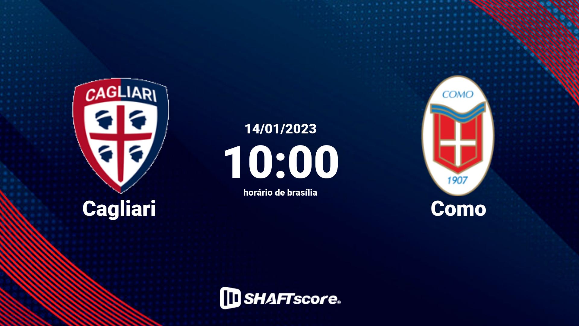 Estatísticas do jogo Cagliari vs Como 14.01 10:00