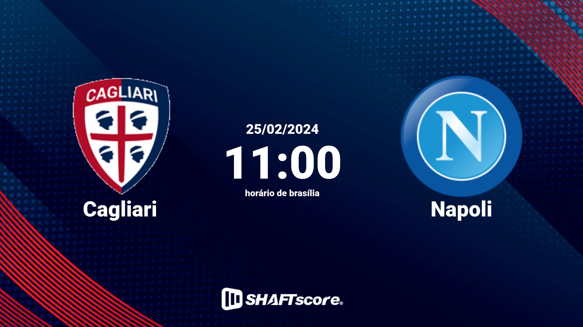 Estatísticas do jogo Cagliari vs Napoli 25.02 11:00