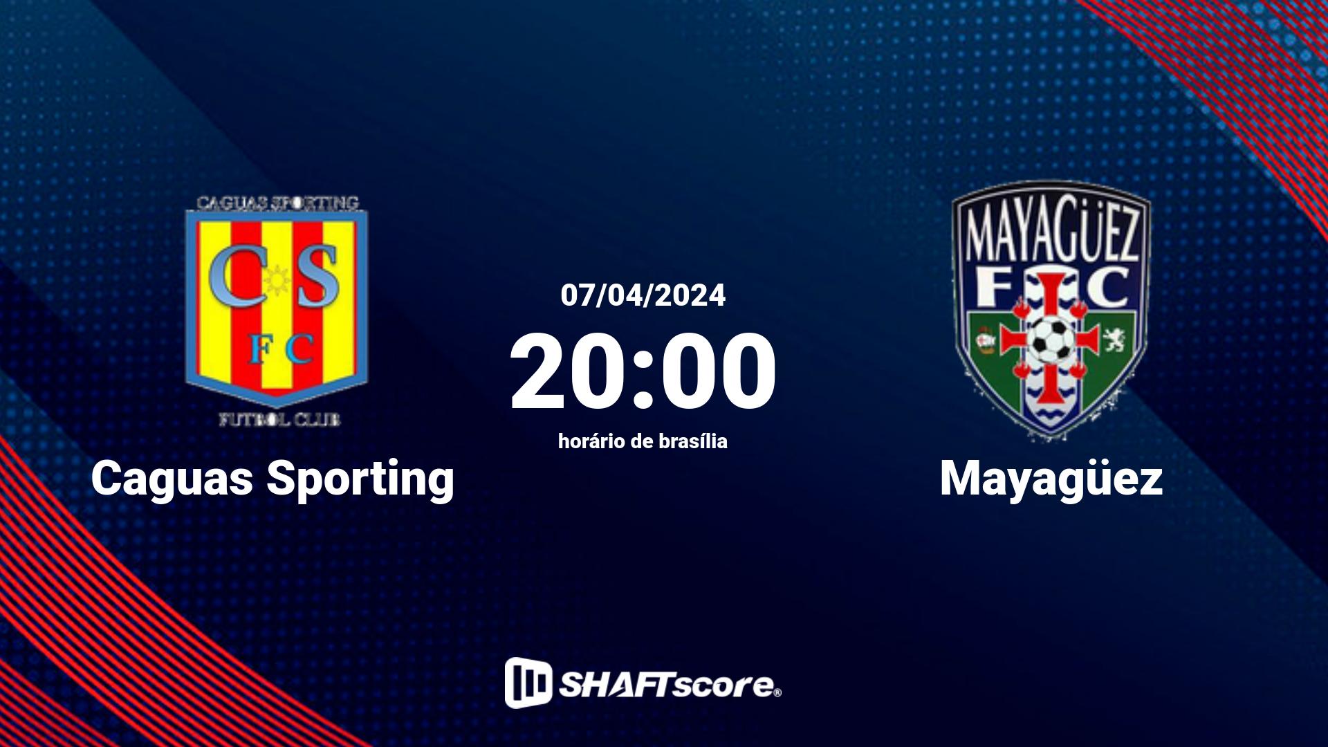 Estatísticas do jogo Caguas Sporting vs Mayagüez 07.04 20:00