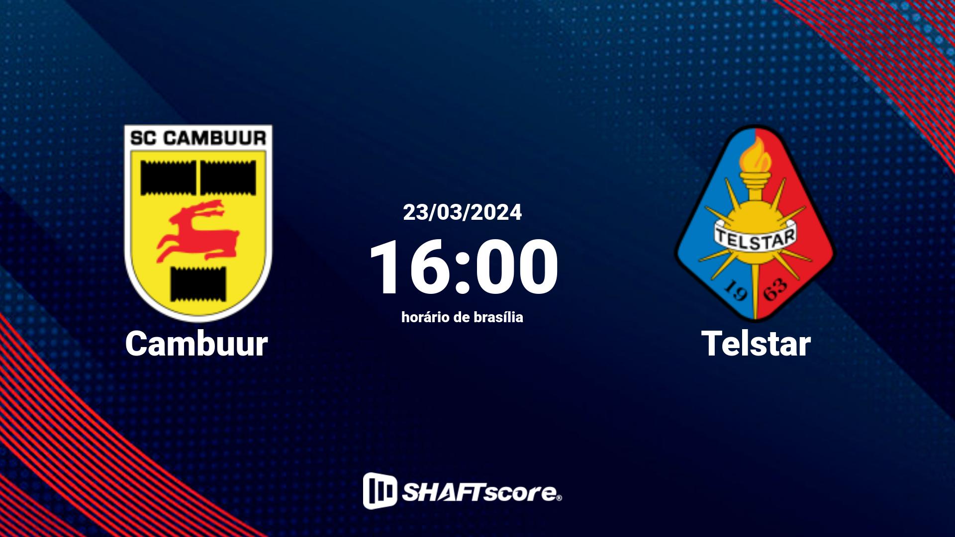 Estatísticas do jogo Cambuur vs Telstar 23.03 16:00