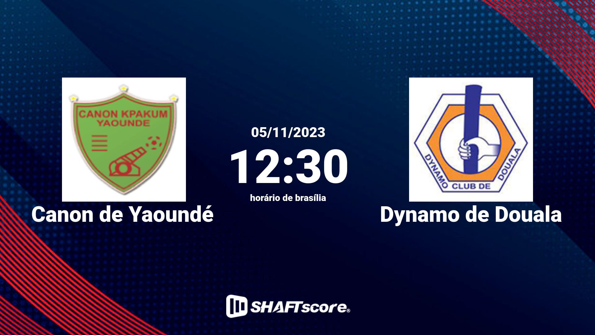 Estatísticas do jogo Canon de Yaoundé vs Dynamo de Douala 05.11 12:30