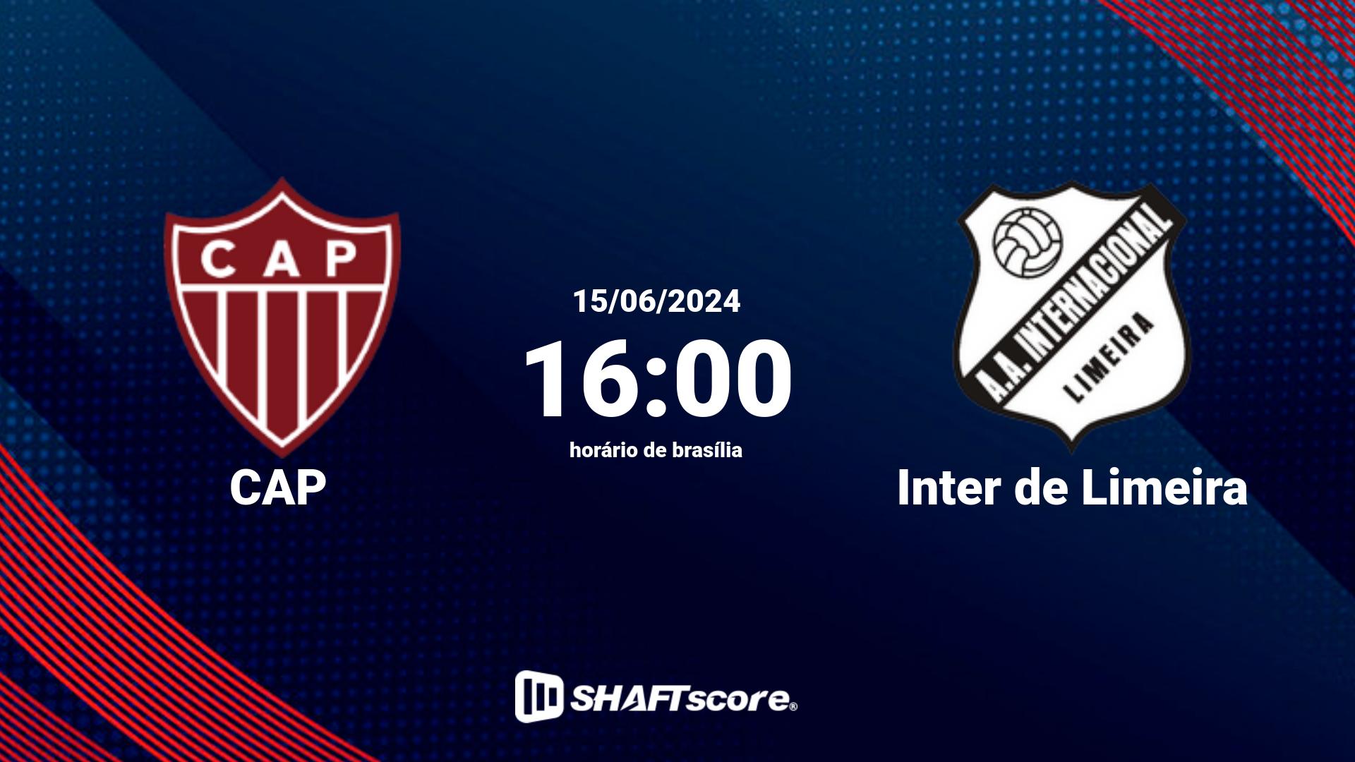 Estatísticas do jogo CAP vs Inter de Limeira 15.06 16:00